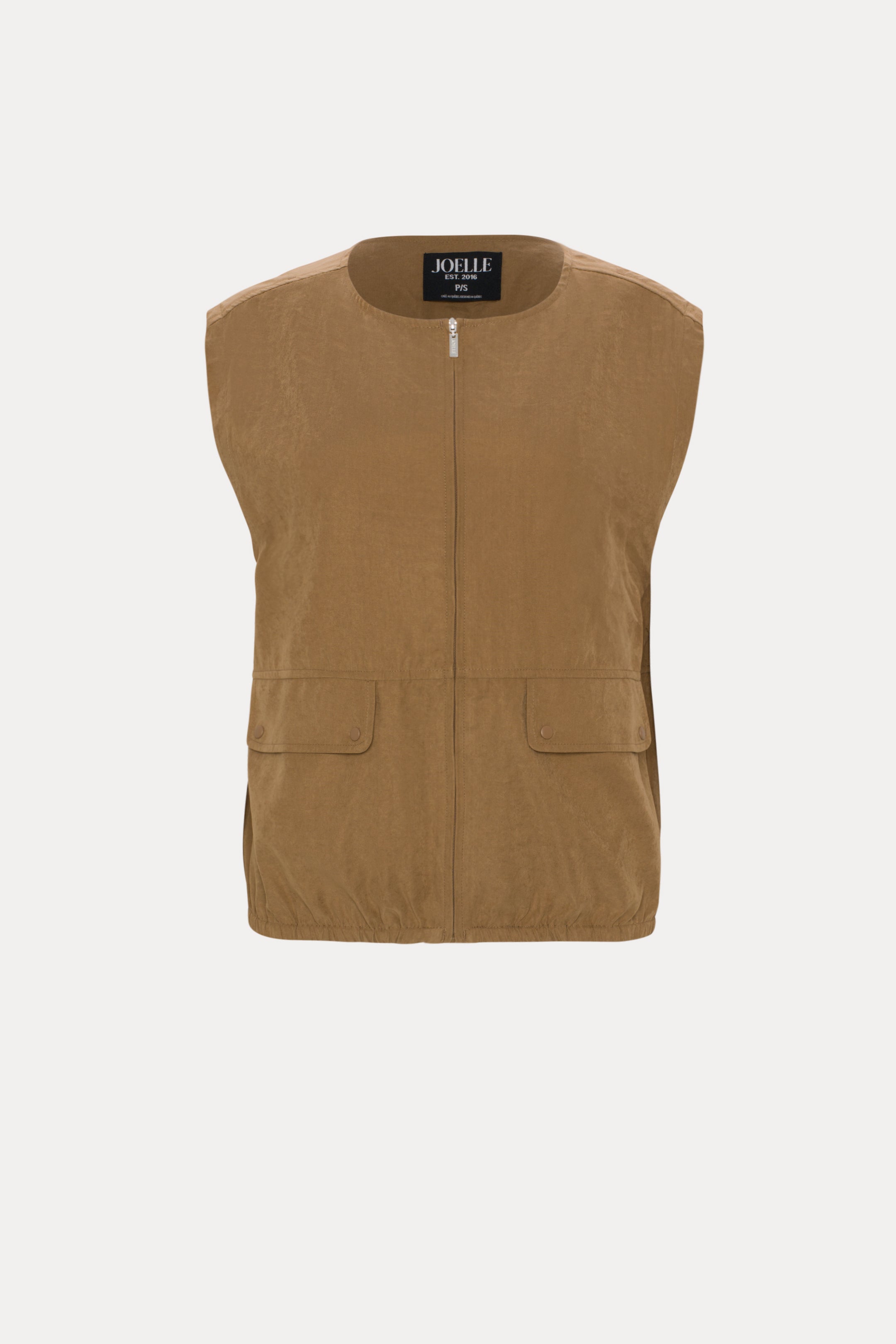Briar | Veste brune sans manches
