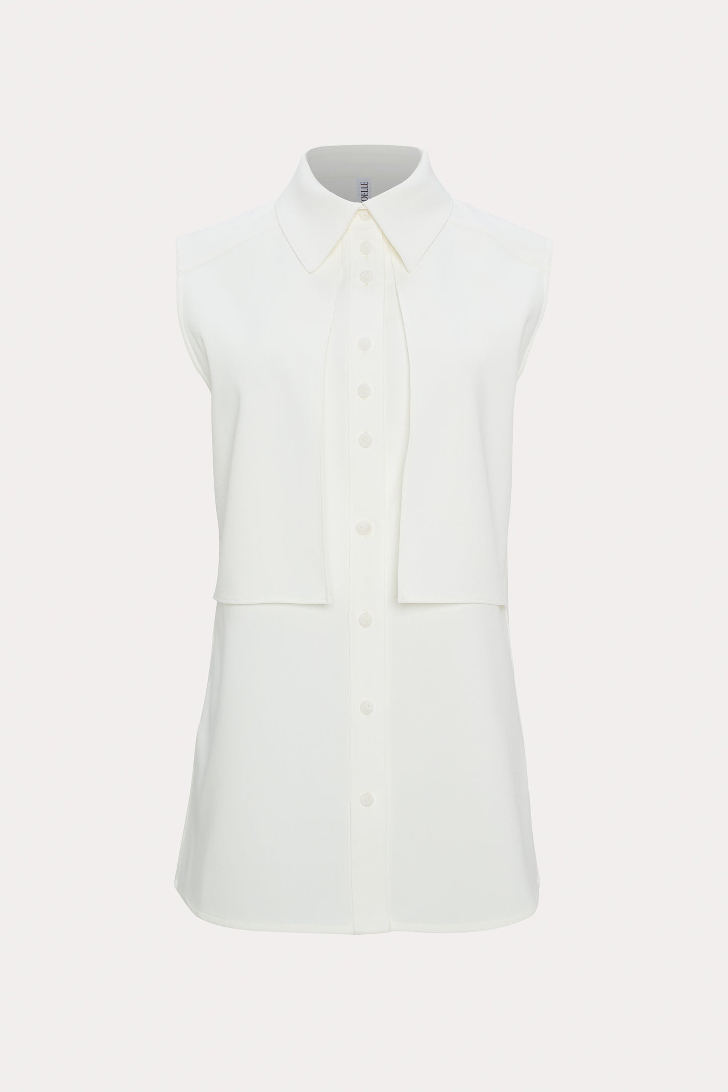 Claire | Sleeveless white shirt