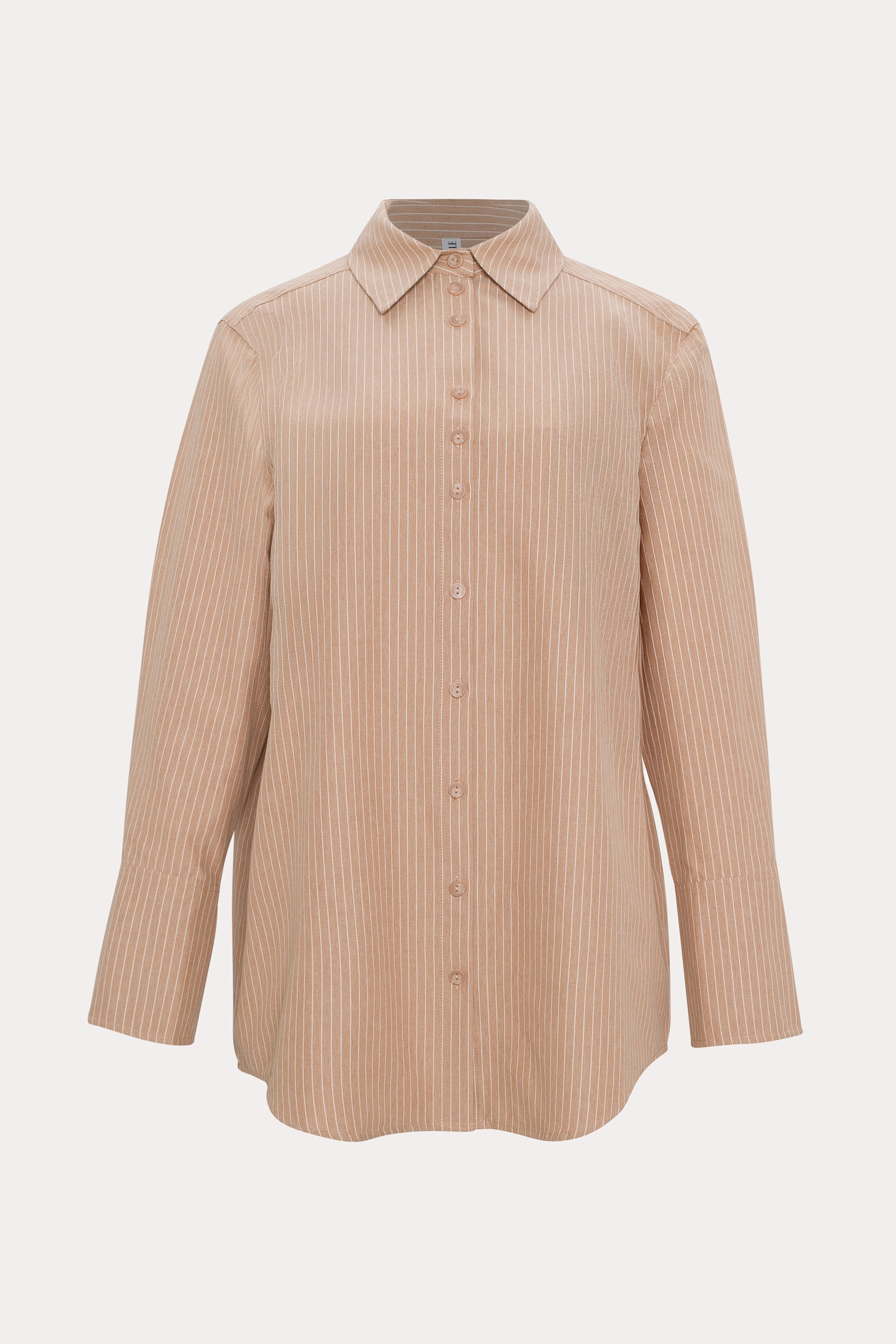 Valentine | Beige lined shirt