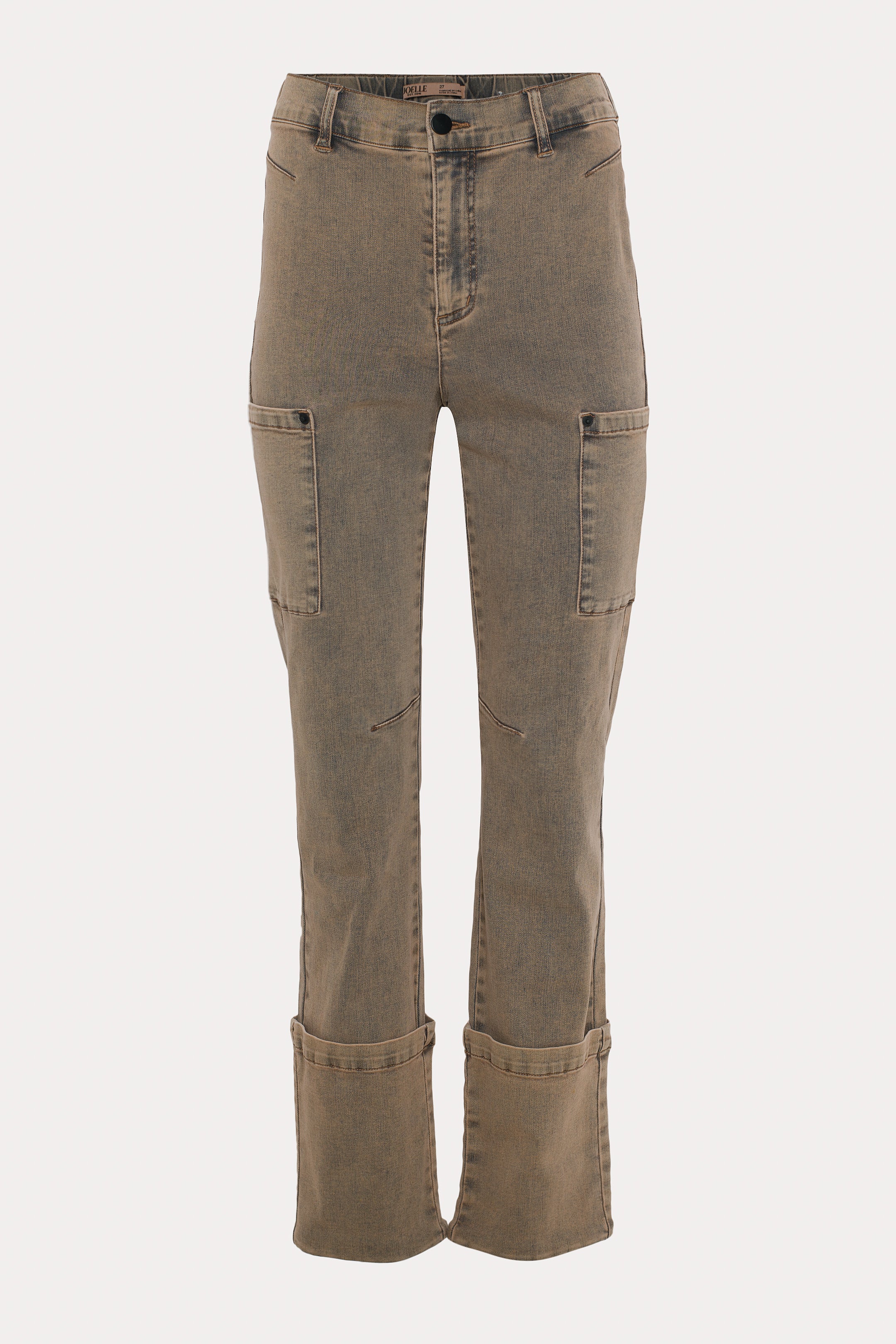 Carter | Jeans jambe droite brun délavé