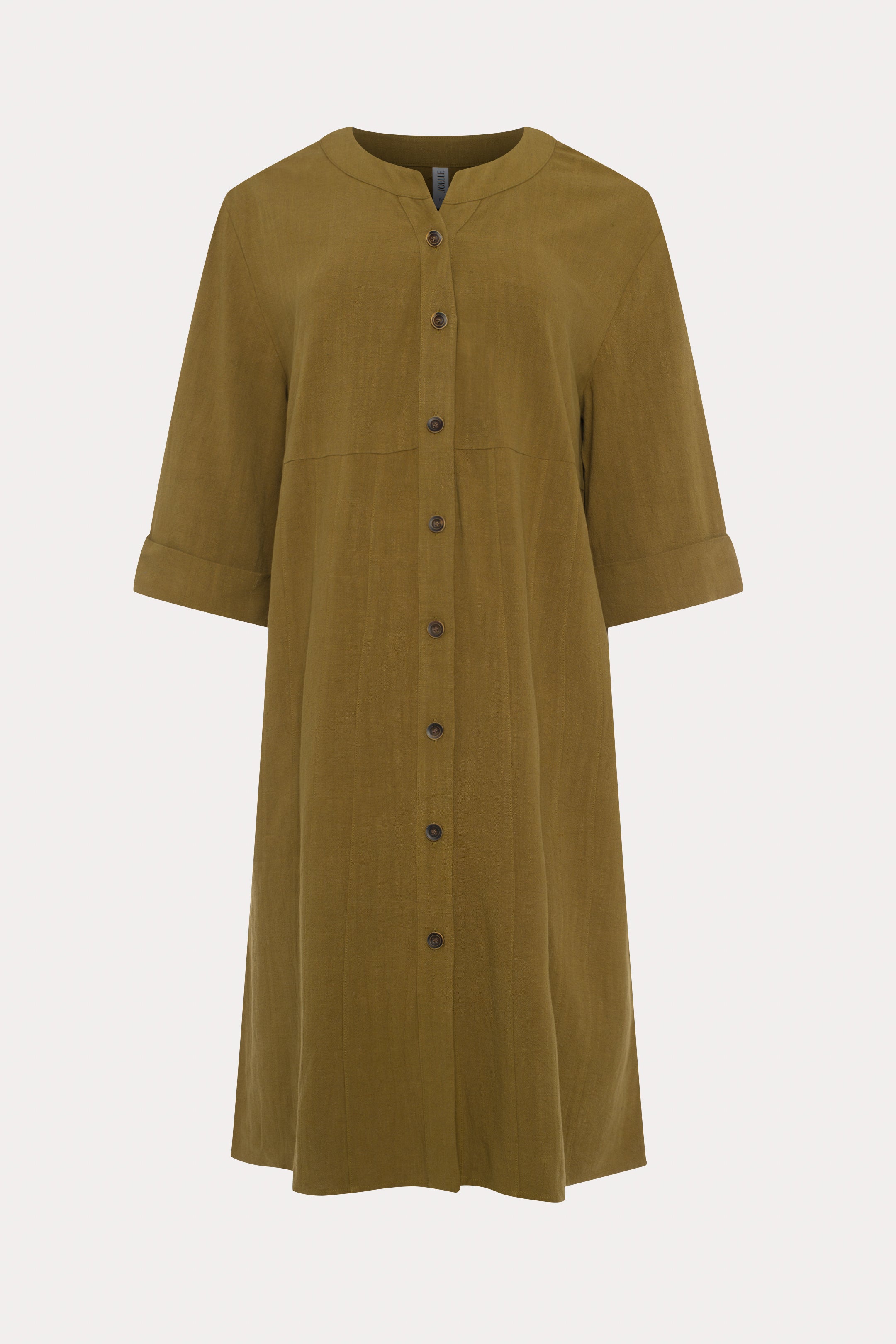 Paseo | Khaki green shirt dress