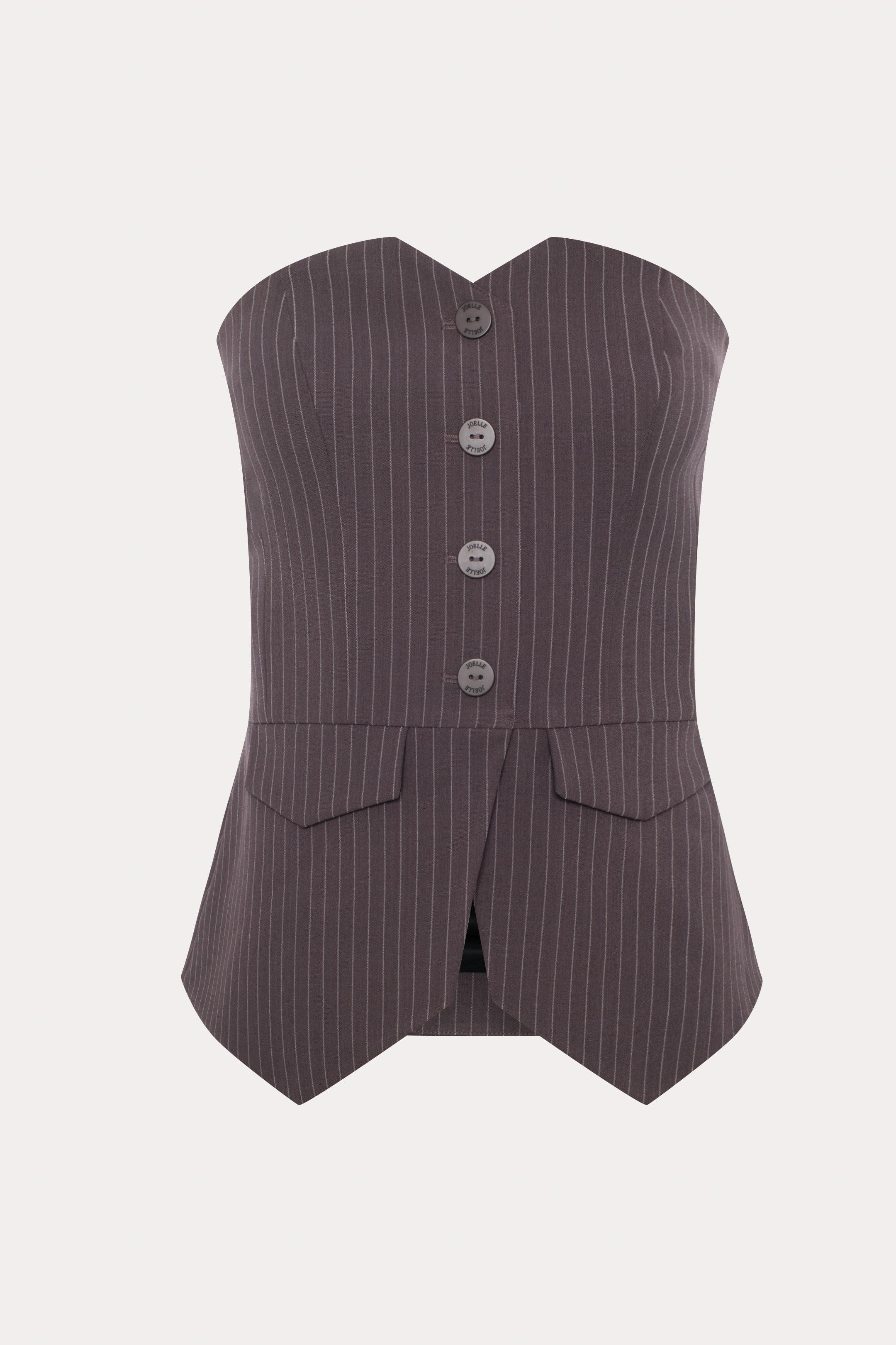 Bruce | Brown lined bustier
