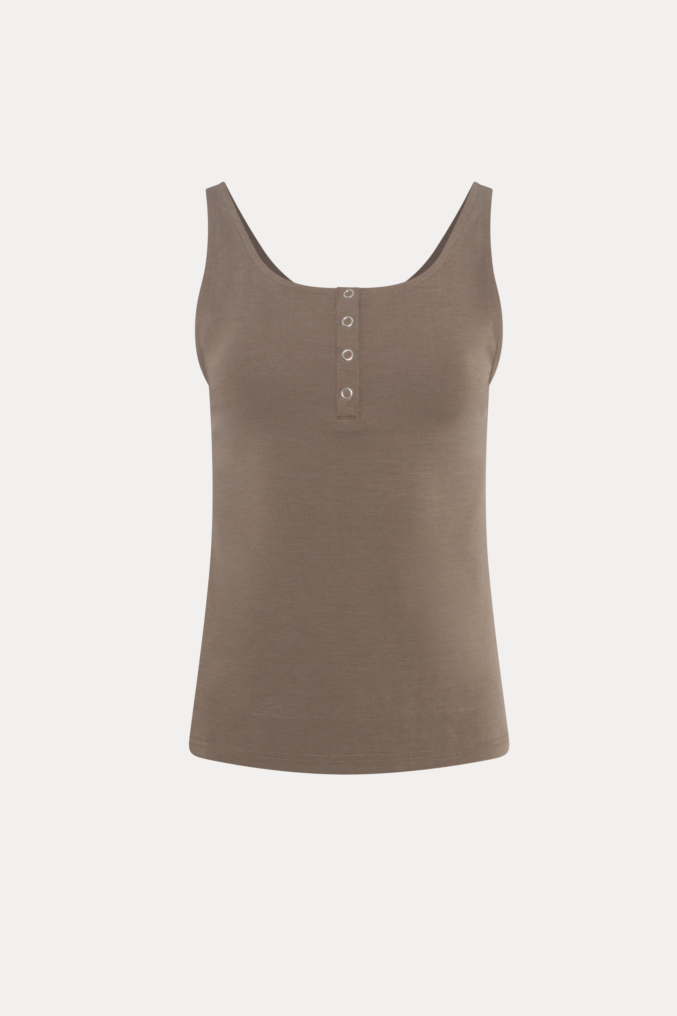 Casimo | The brown button-down tank top