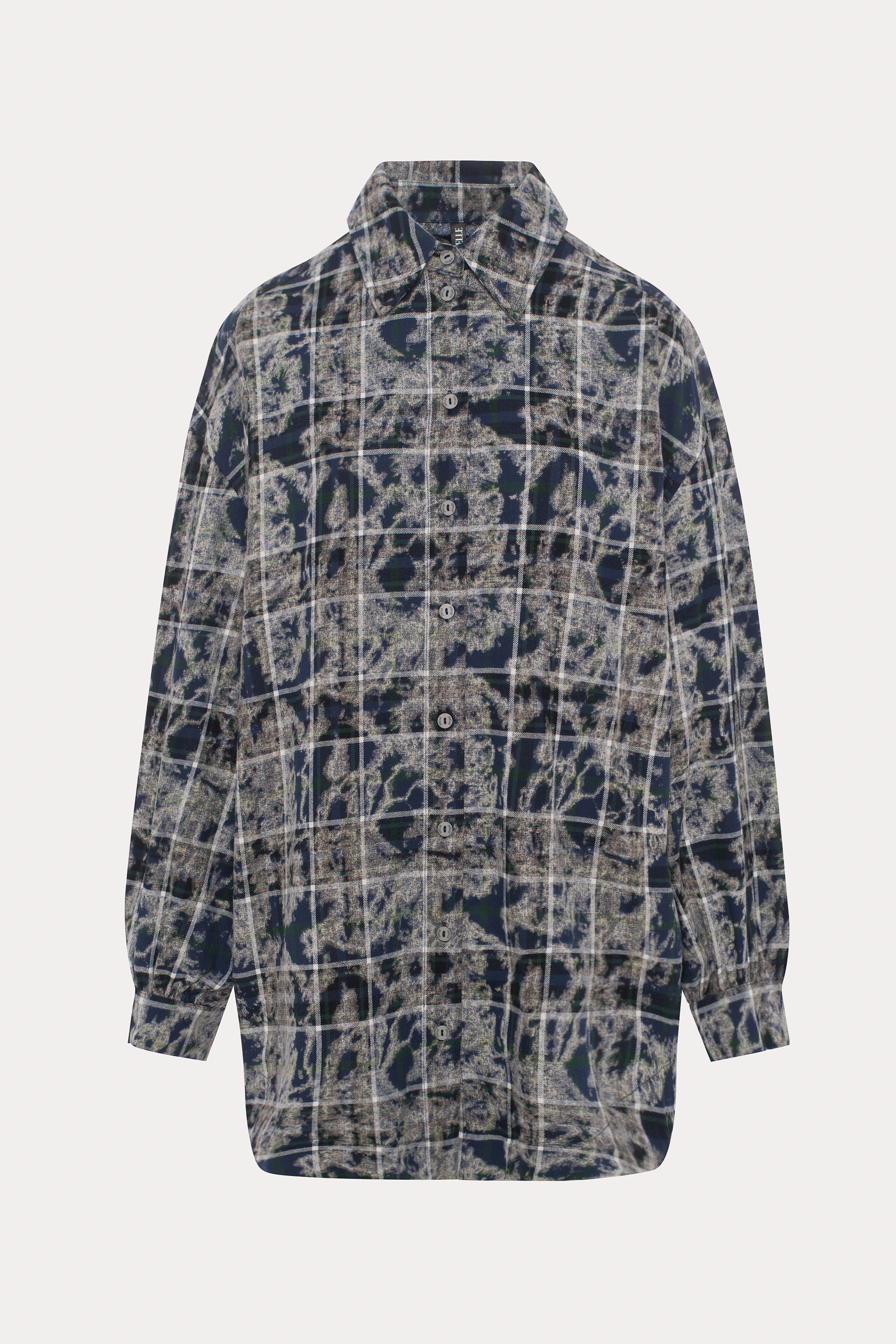 Oasis | Gray plaid shirt