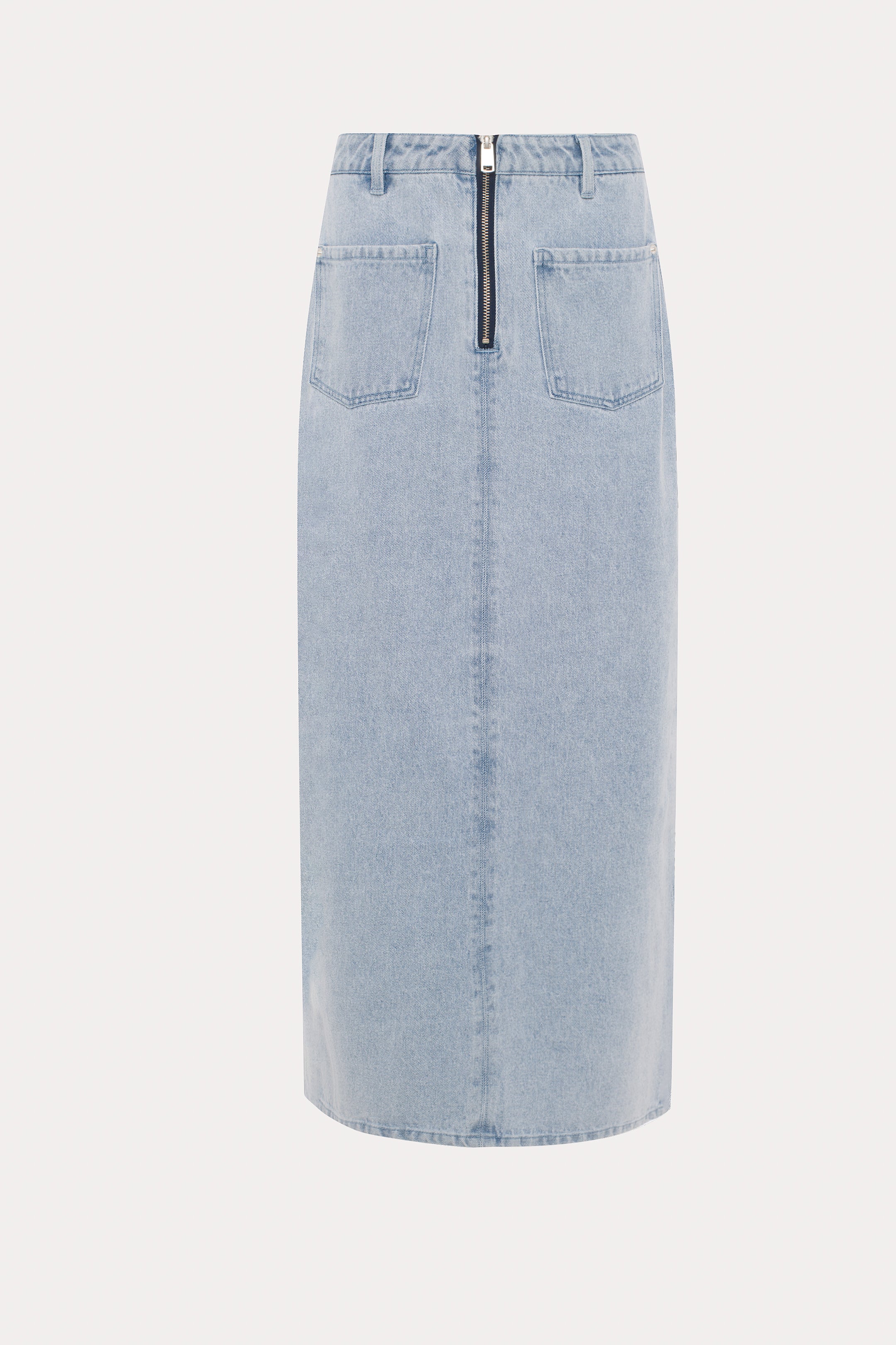 Delano | Jupe maxi bleue en denim