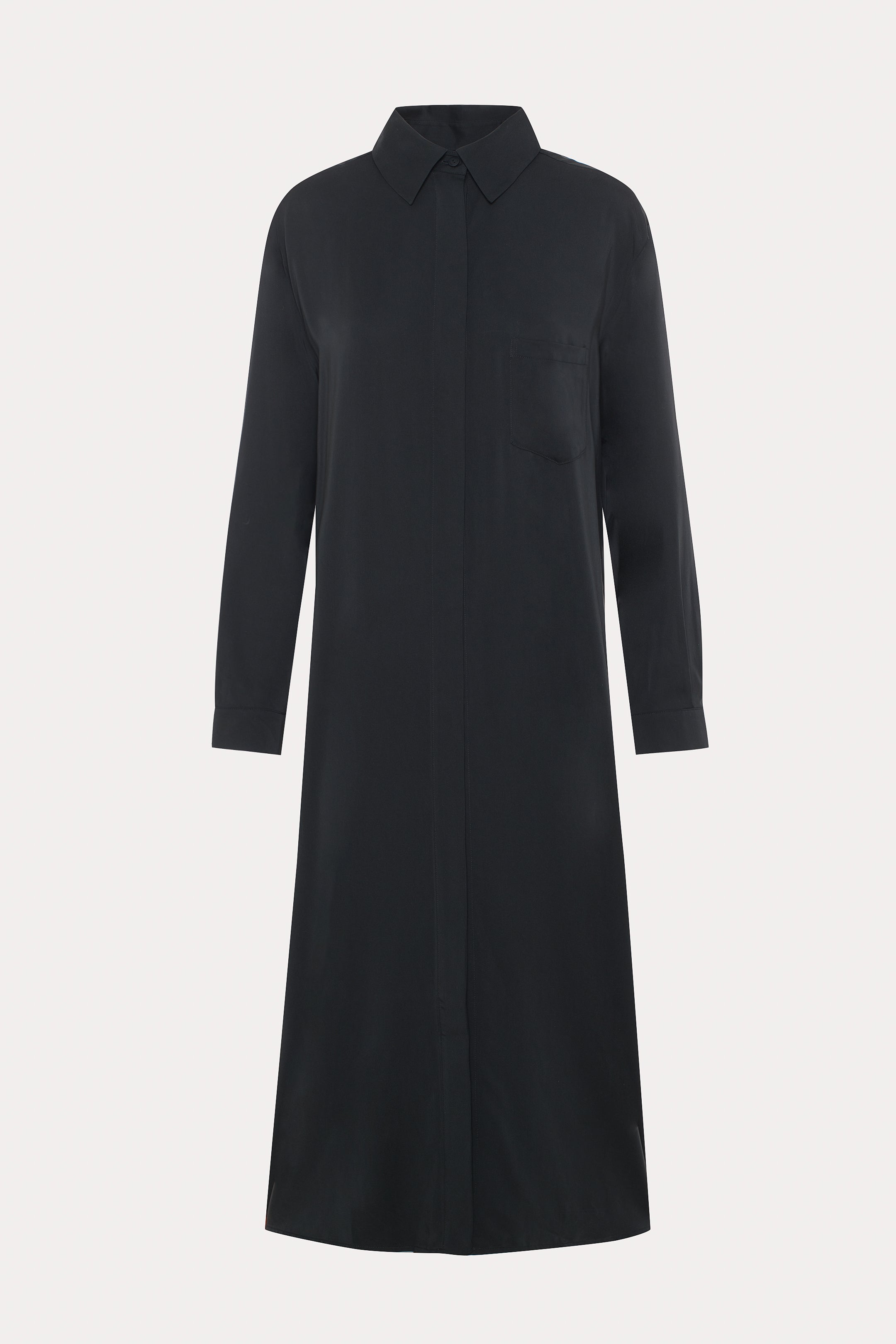 Merri | Longue surchemise noire