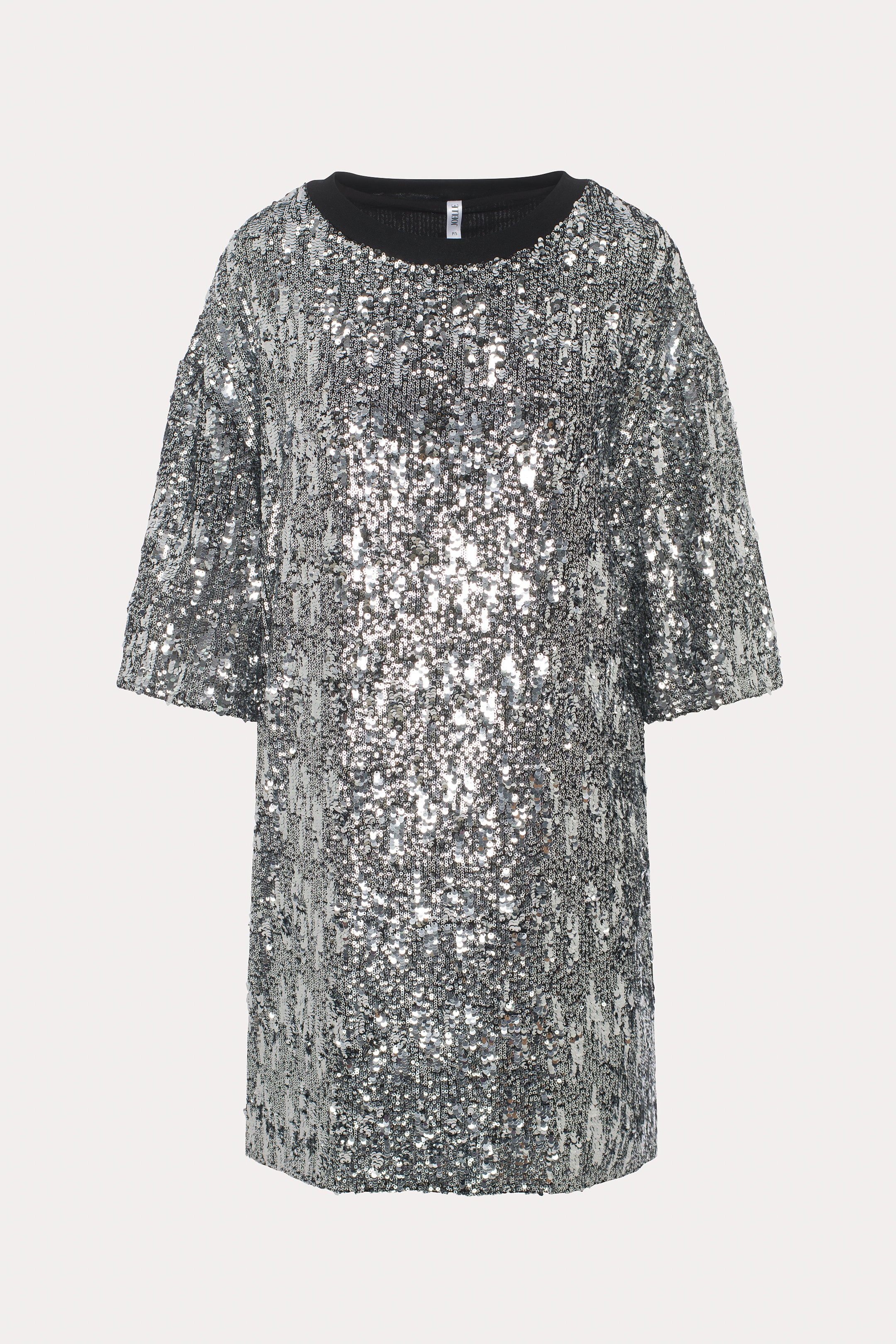 Abigael | Robe T-shirt argentée