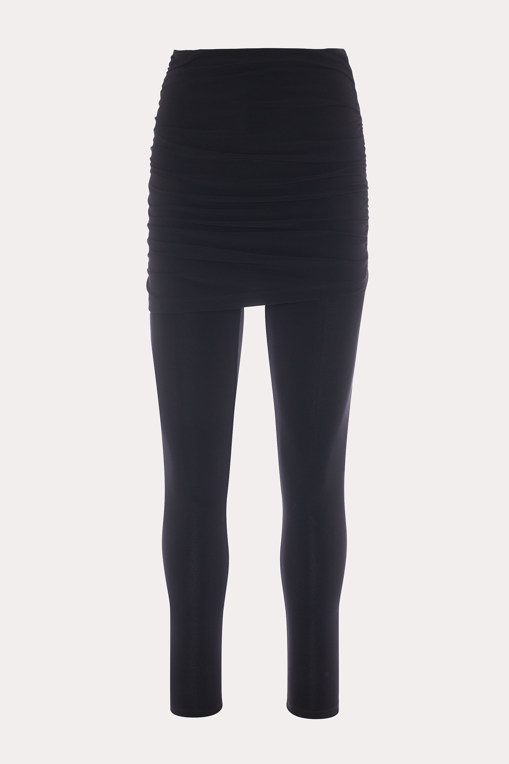 Mabel | Black leggings with integrated skirt