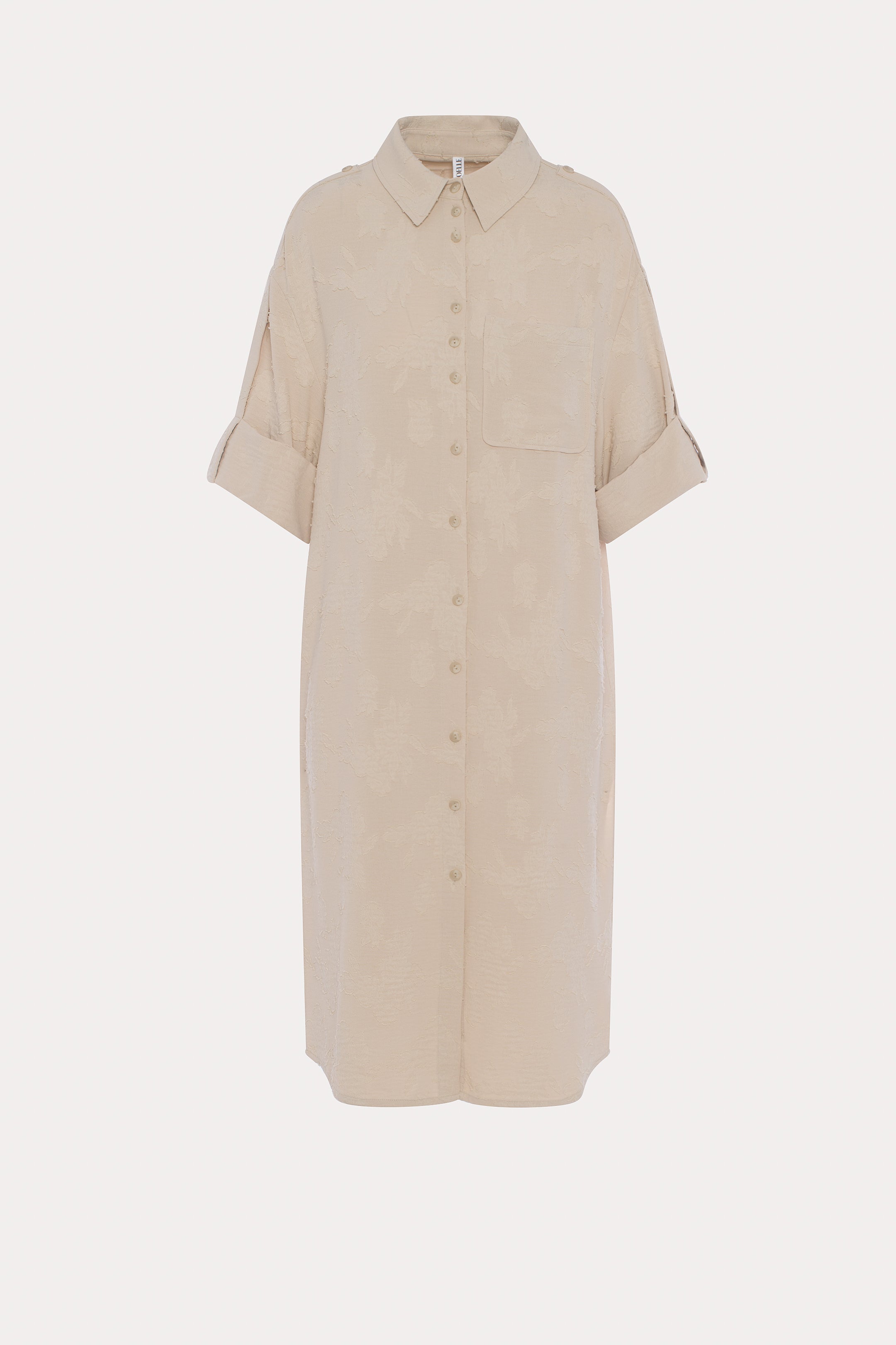 Mazzy | Longue chemise beige
