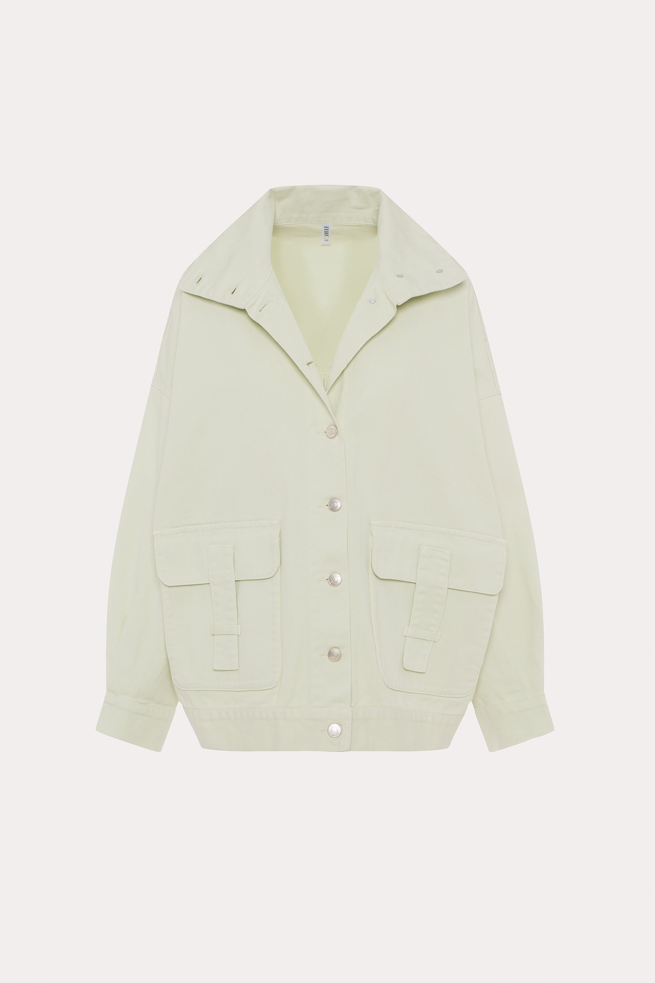 Helix | Veste en denim vert pâle délavé