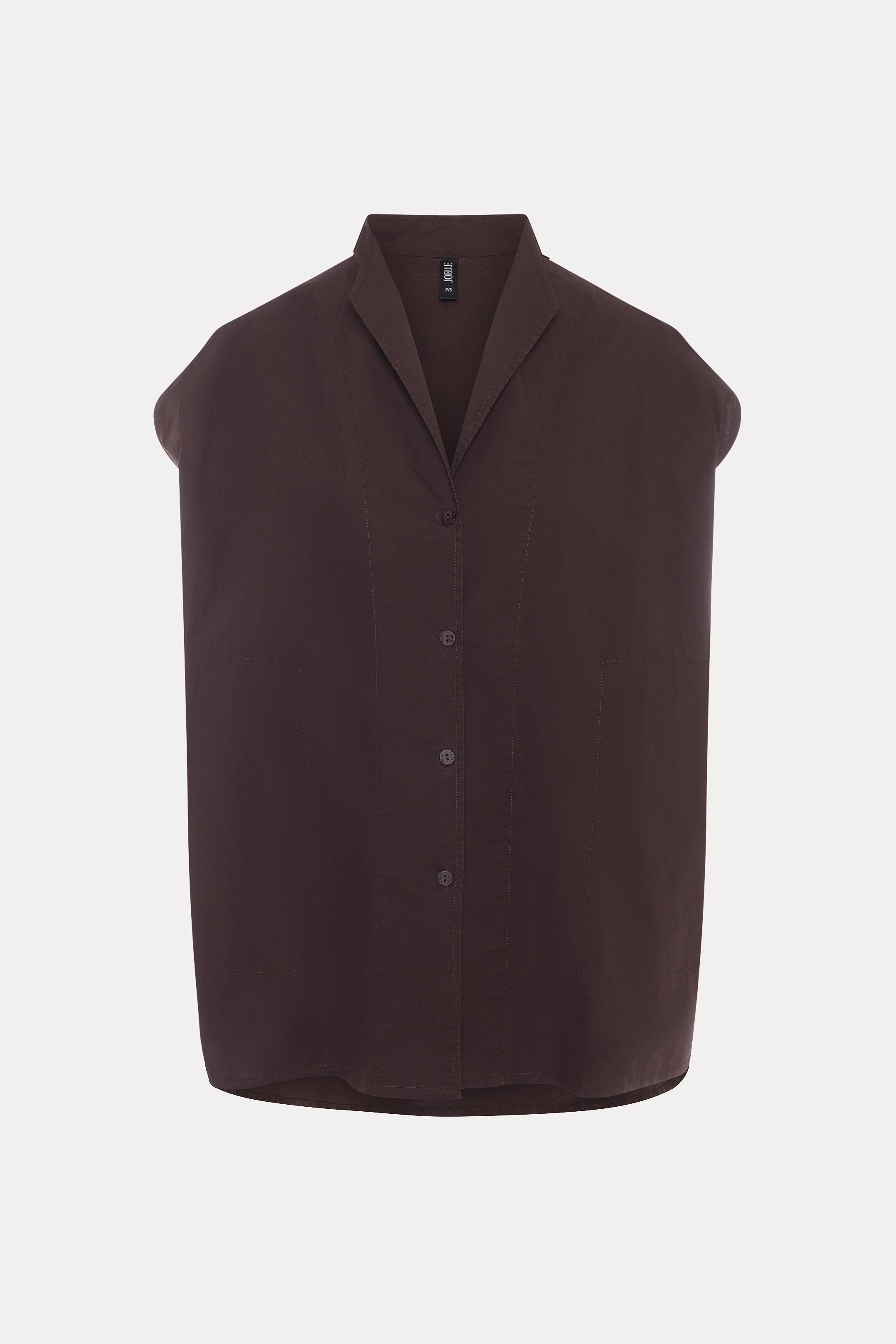 Haruka | Burgundy Oversized Short Sleeve Shirt