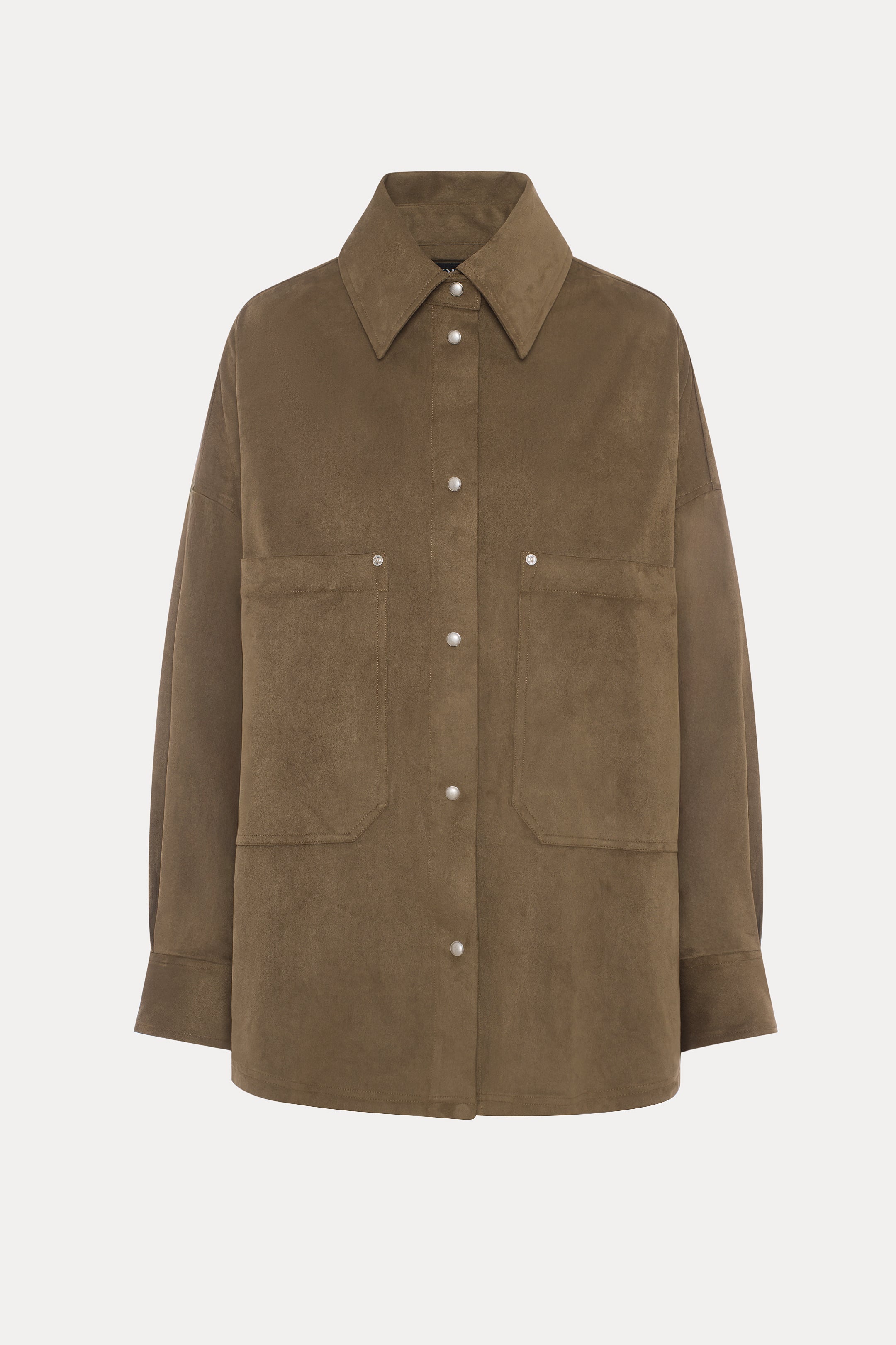 Stephanie | Veste brune en faux suède