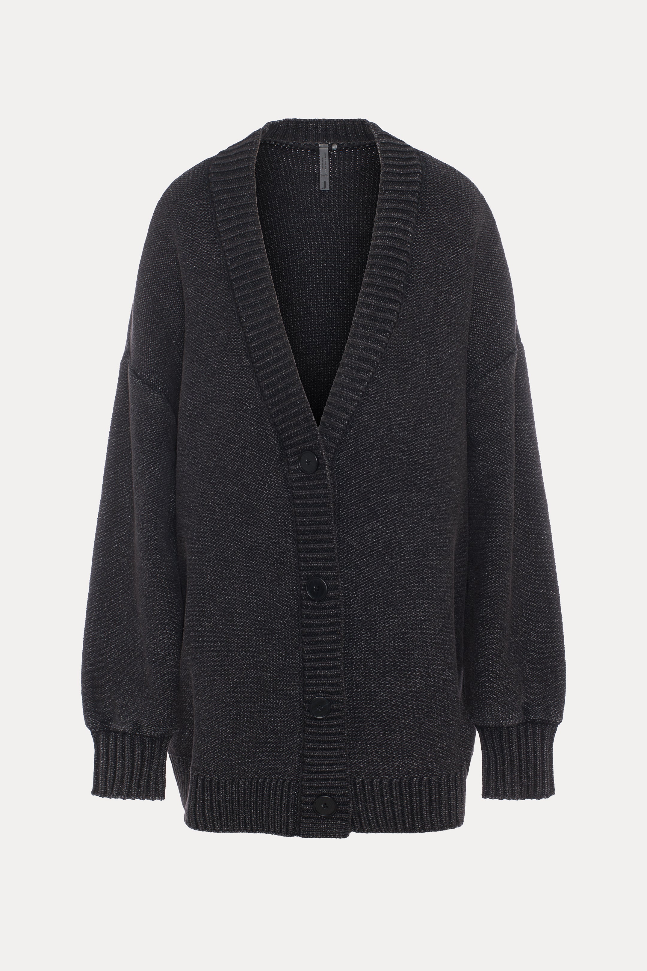 Keith | Cardigan noir délavé
