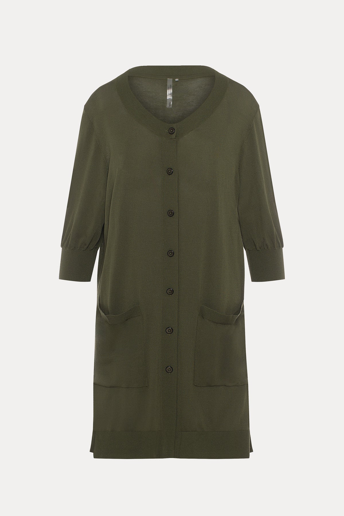Dan | Robe ample en maille verte