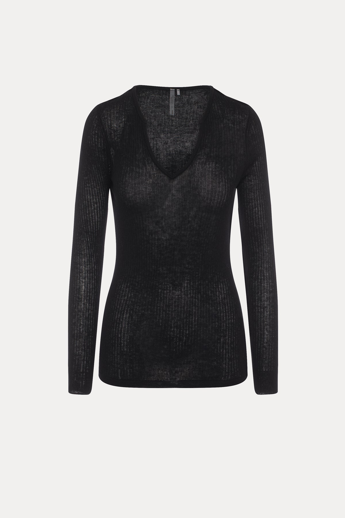 Merle | Chandail noir en maille légère