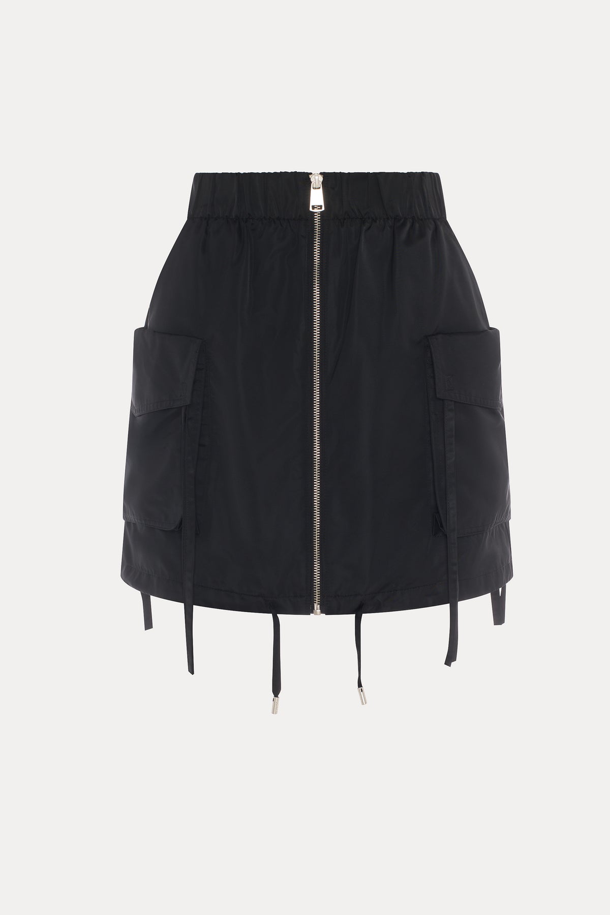 Maxine | Black utility mini skirt