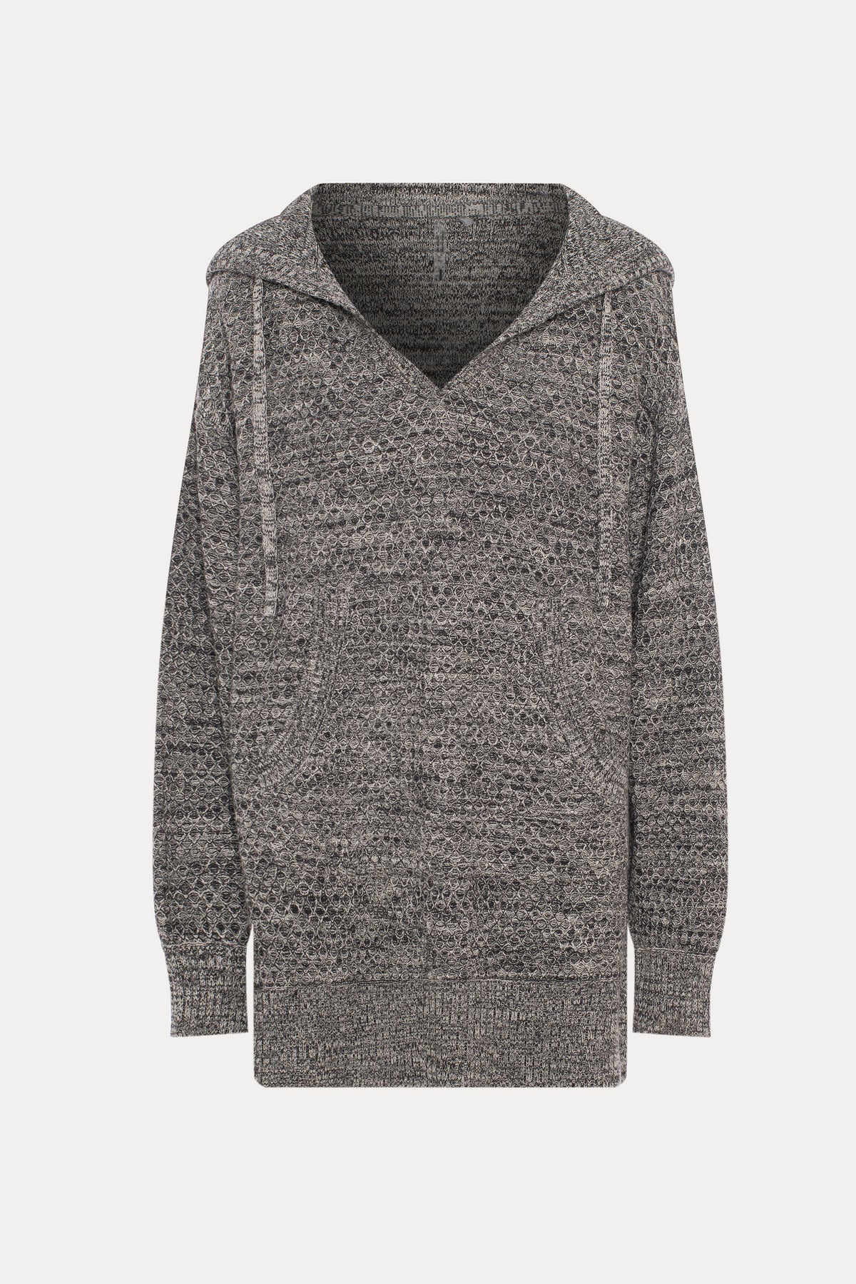 Annick | Chandail gris à capuchon