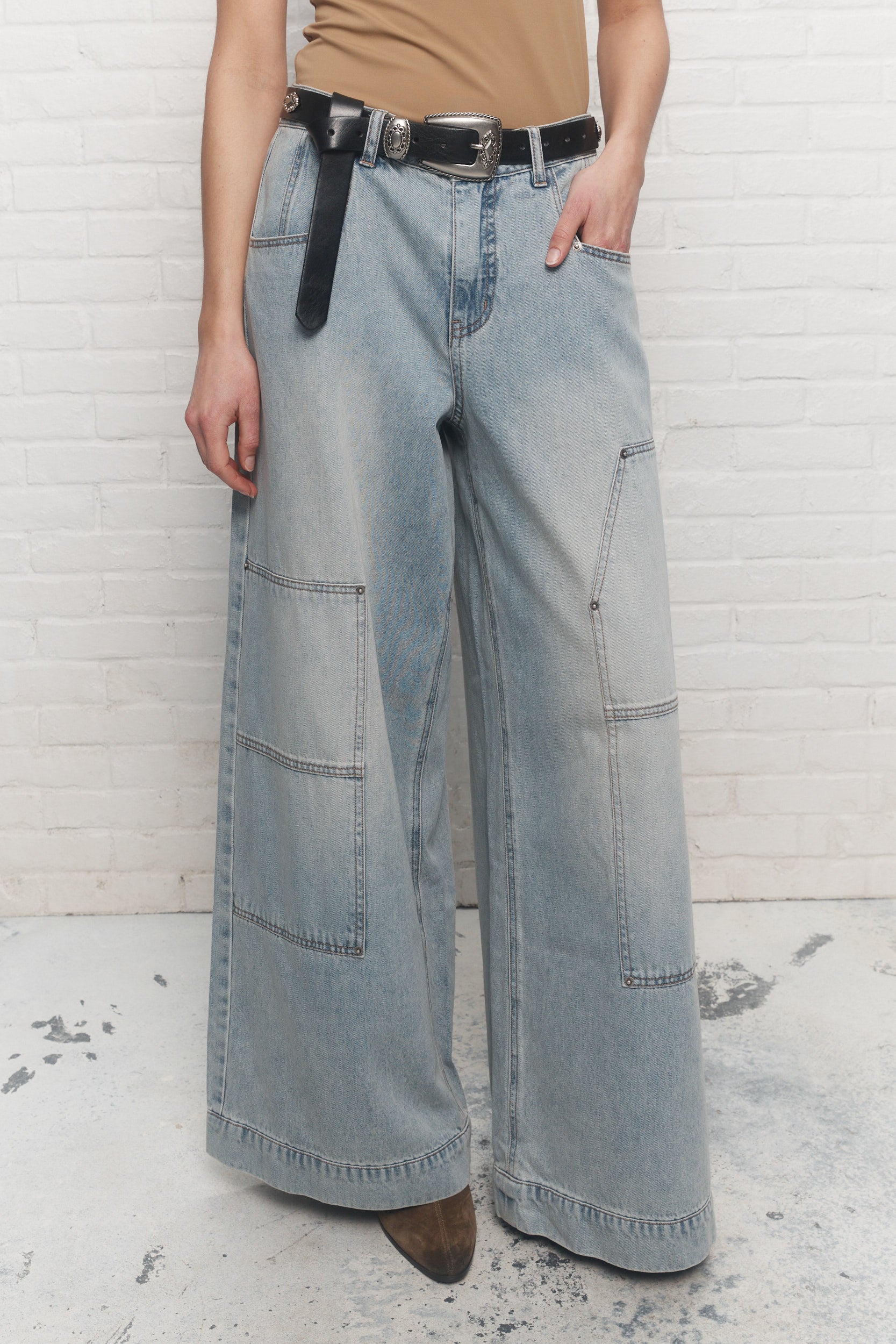 Zelda | Jean bleu pâle délavé
