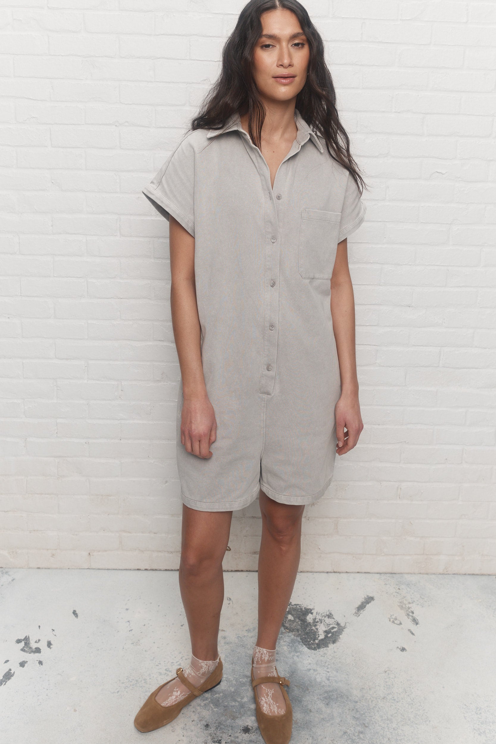Westin | Combinaison-short gris délavé