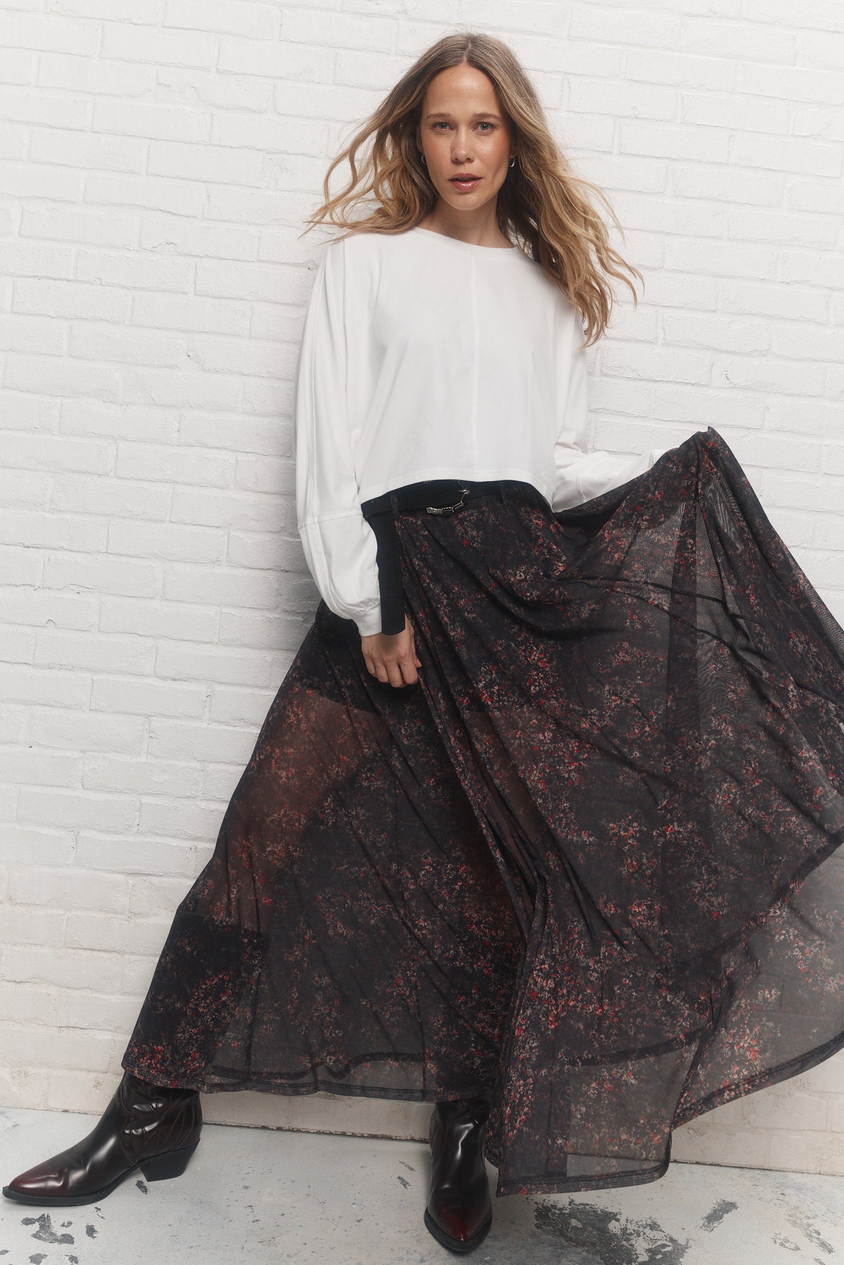 Bestine | Floral maxi skirt