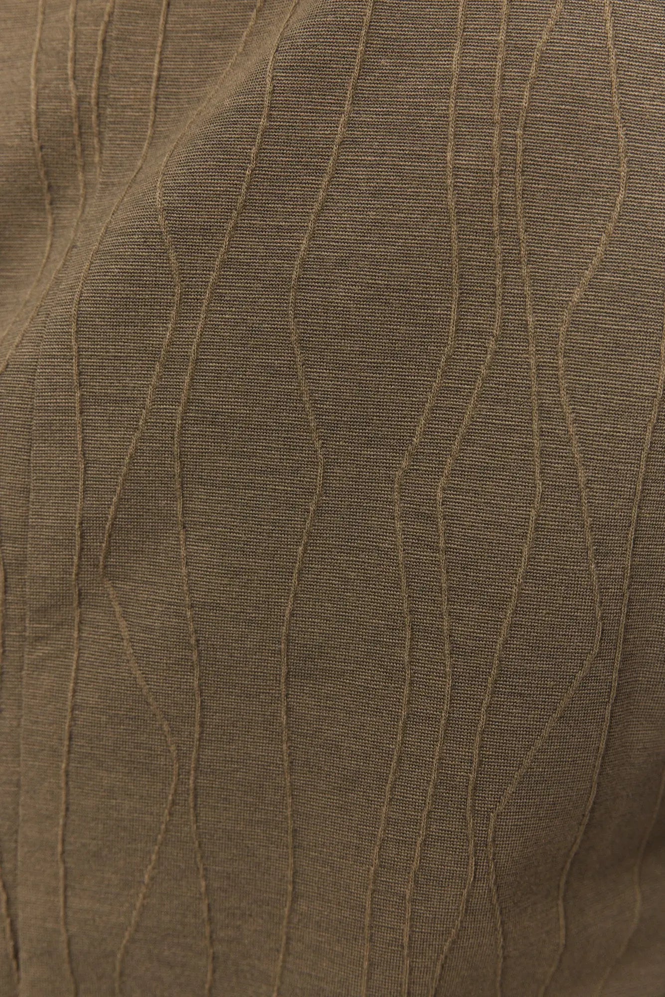 Chandail vert-marron ajustable à la taille | Mulberry JOELLE Collection