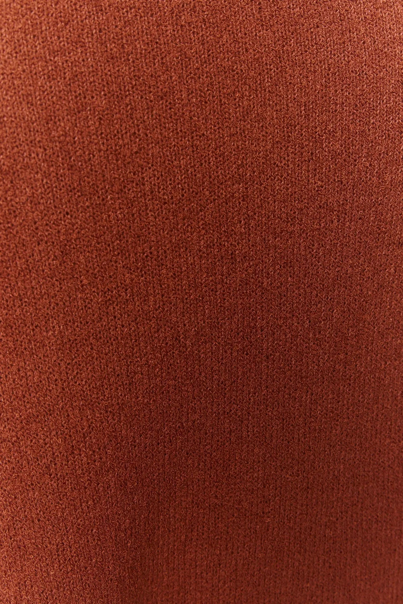 Chandail marron-rouge en tricot | Solange JOELLE Collection