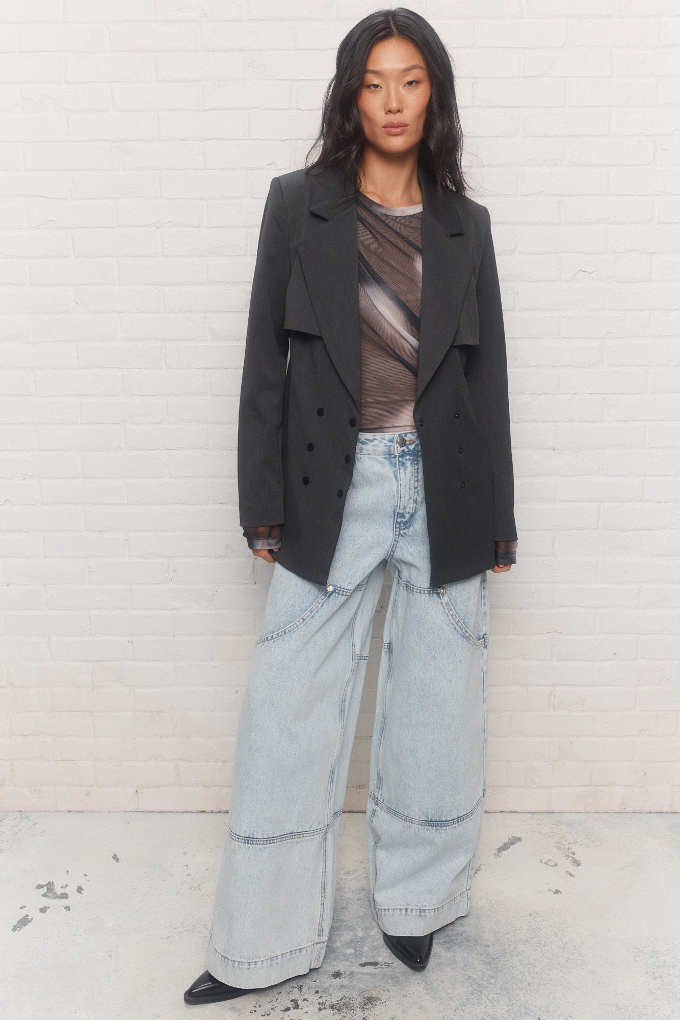 Joya | Veston noir ajusté