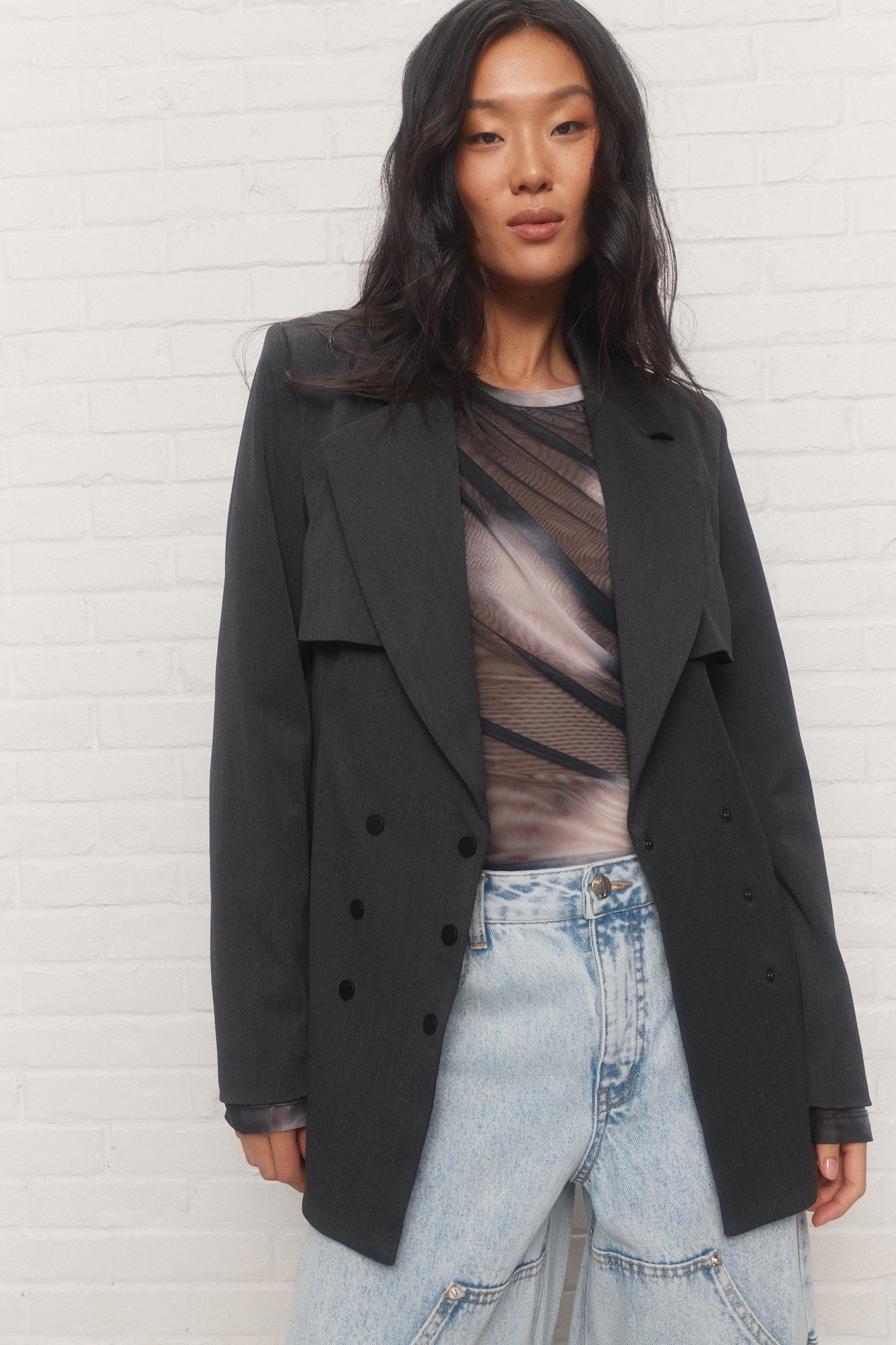 Joya | Veston noir ajusté