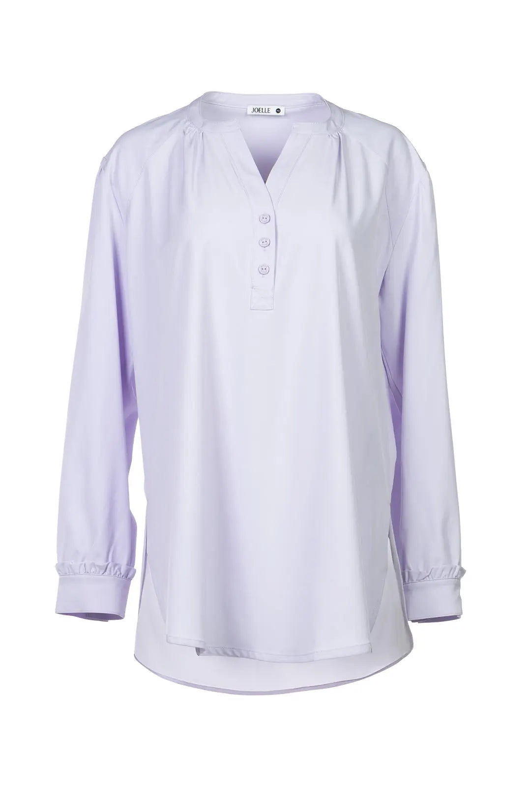 Blouse lilas à encolure boutonnière | Tyllie JOELLE Collection