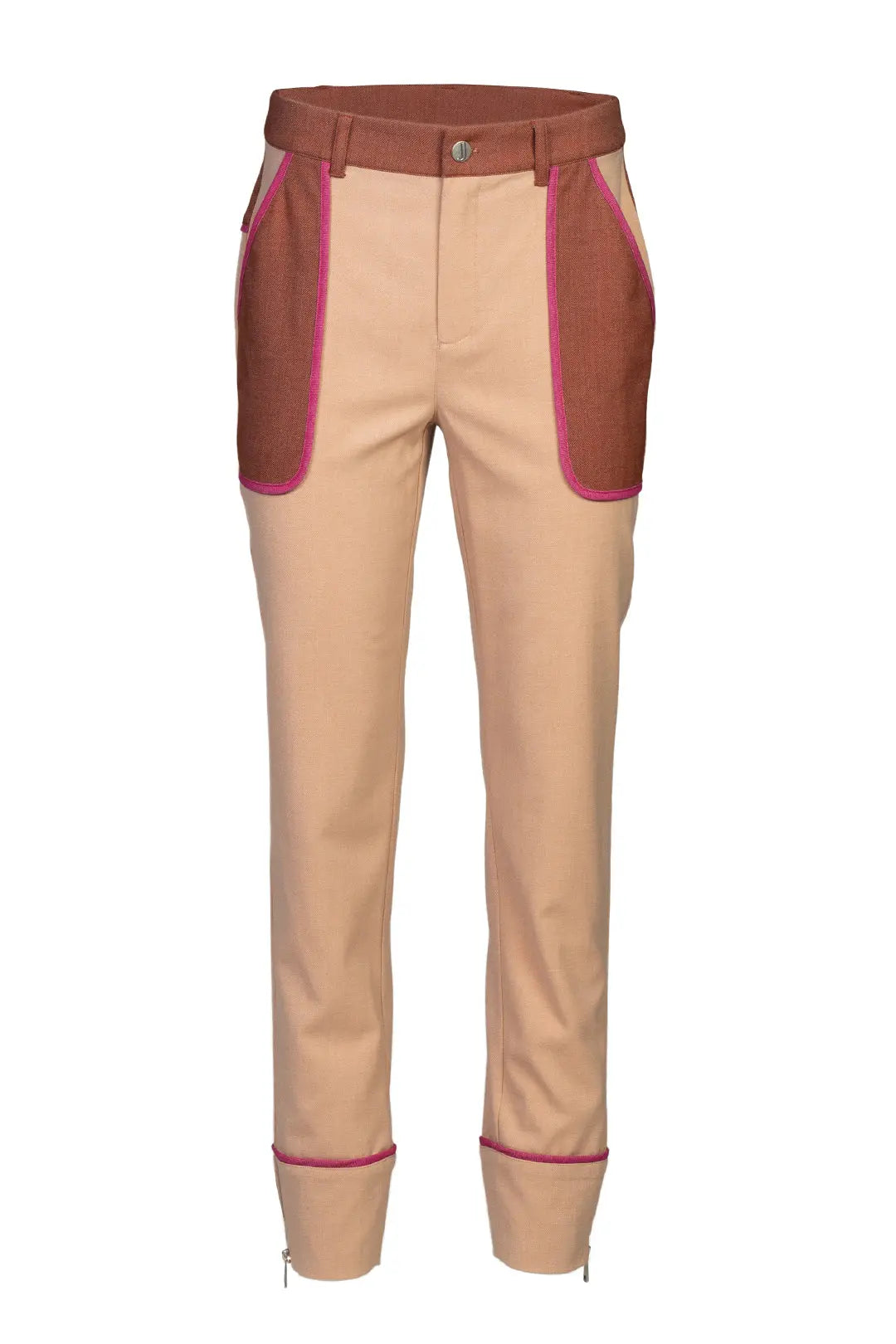 Pantalon tricolore avec poches | Stone JOELLE Collection