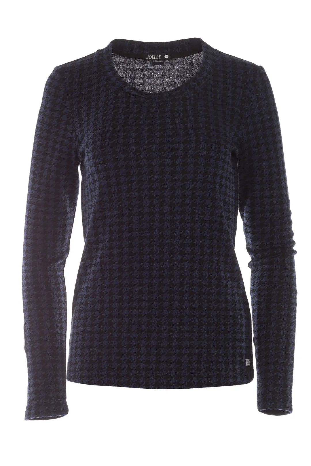 Chandail bleu-noir à motifs pied-de-poule | Nash JOELLE Collection