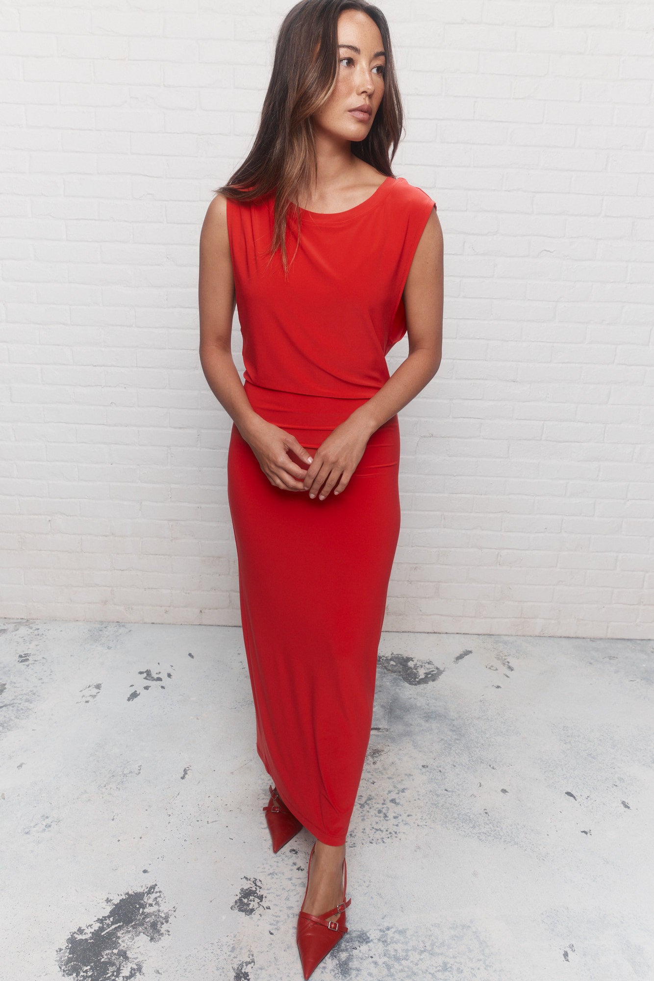 Lucianna | Long red dress