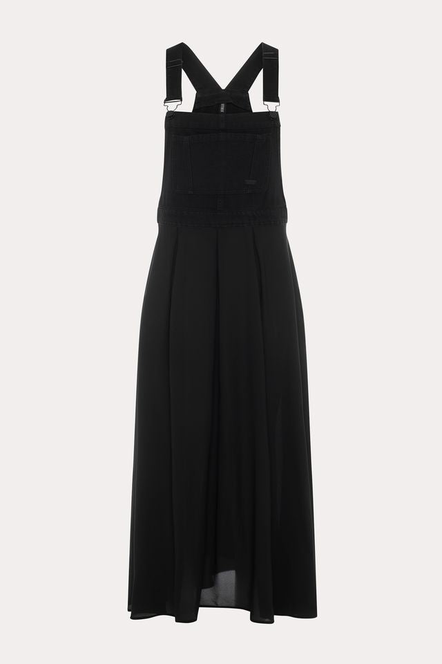 Zelie | Robe-salopette noire