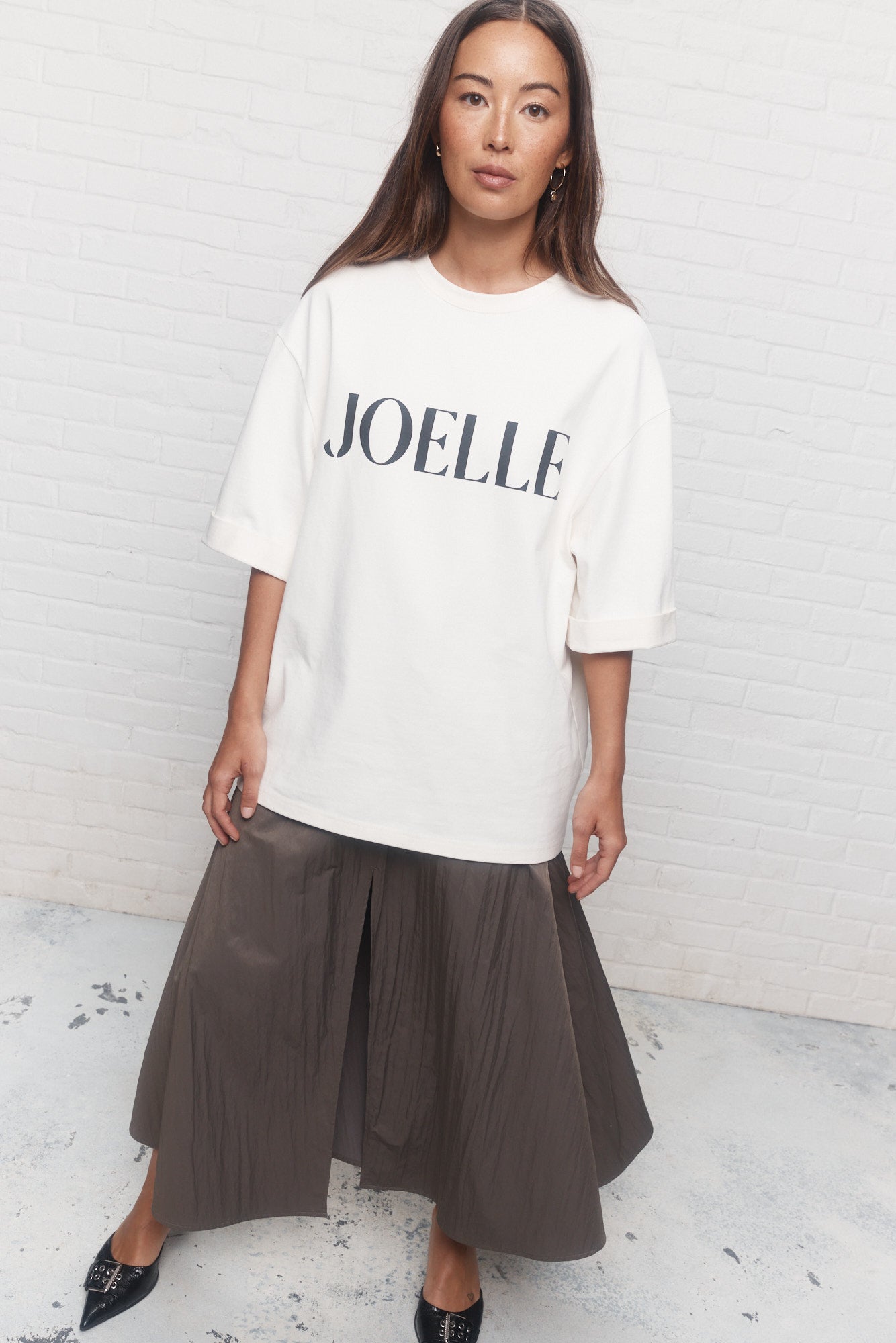 Topaz | White loose-fitting t-shirt