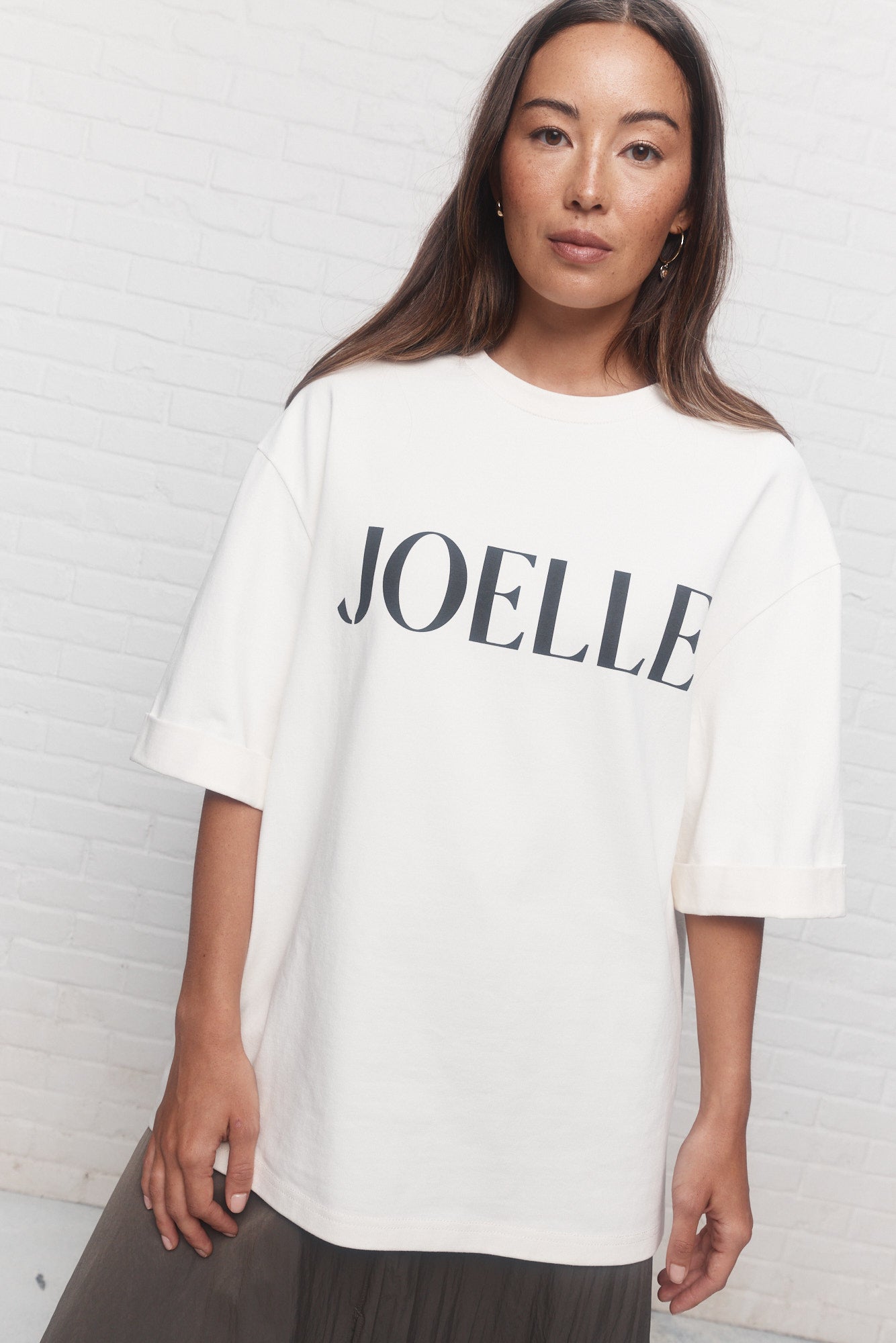 Topaz | White loose-fitting t-shirt