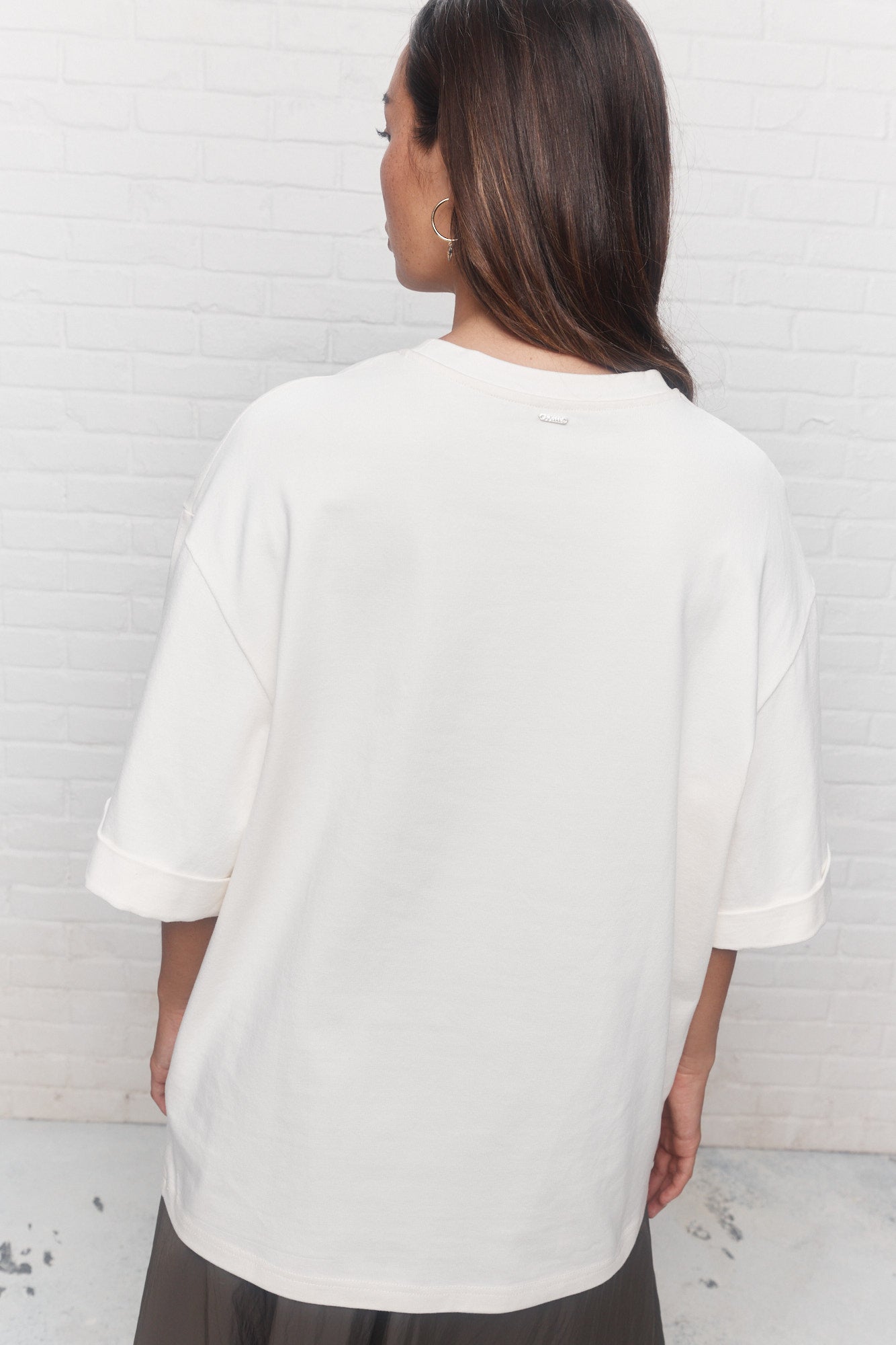 Topaz | White loose-fitting t-shirt