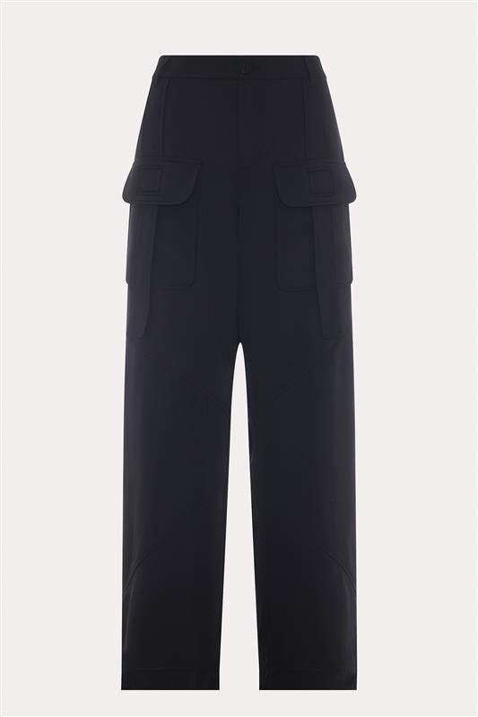 Nomo | Pantalon noir jambe ample