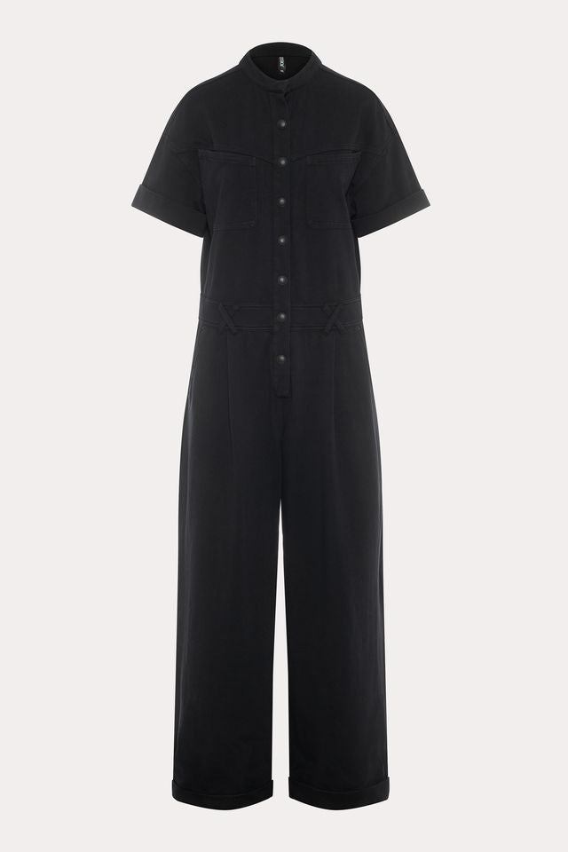 Leona | Washed black jumpsuit