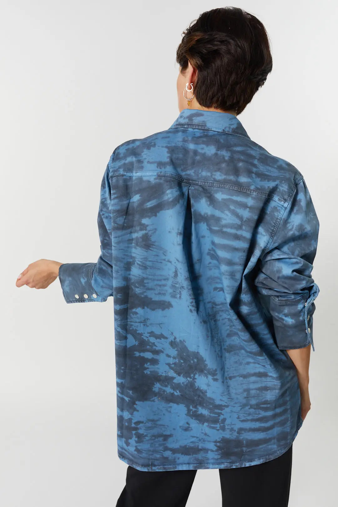 Chemise en jeans bleue tie-dye | Valentine JOELLE Collection