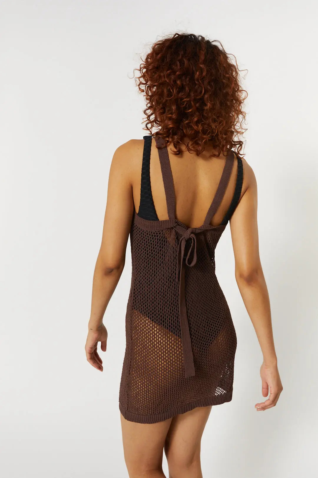 Robe tricot marron | Clanton JOELLE Collection