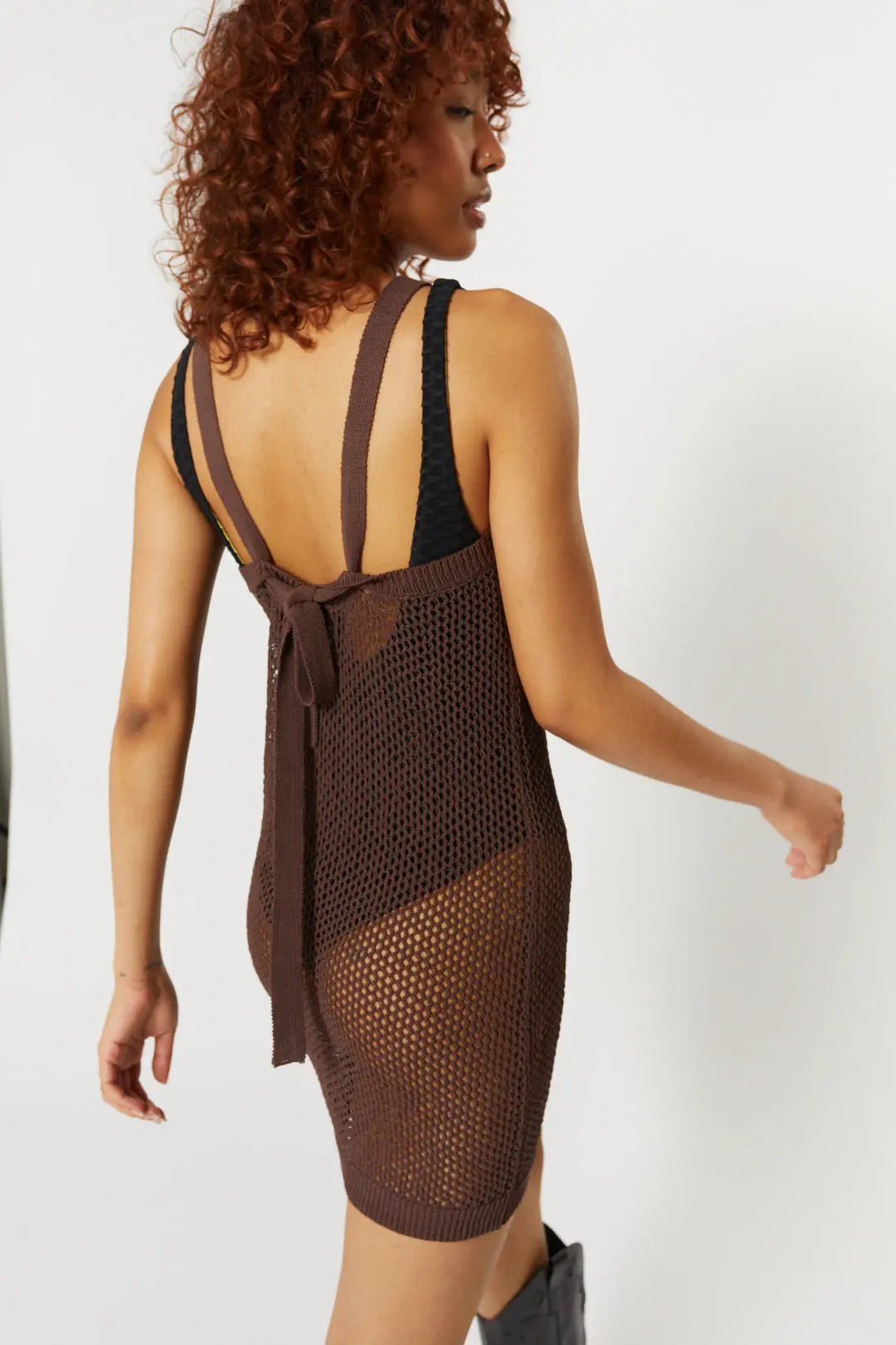 Robe tricot marron | Clanton JOELLE Collection