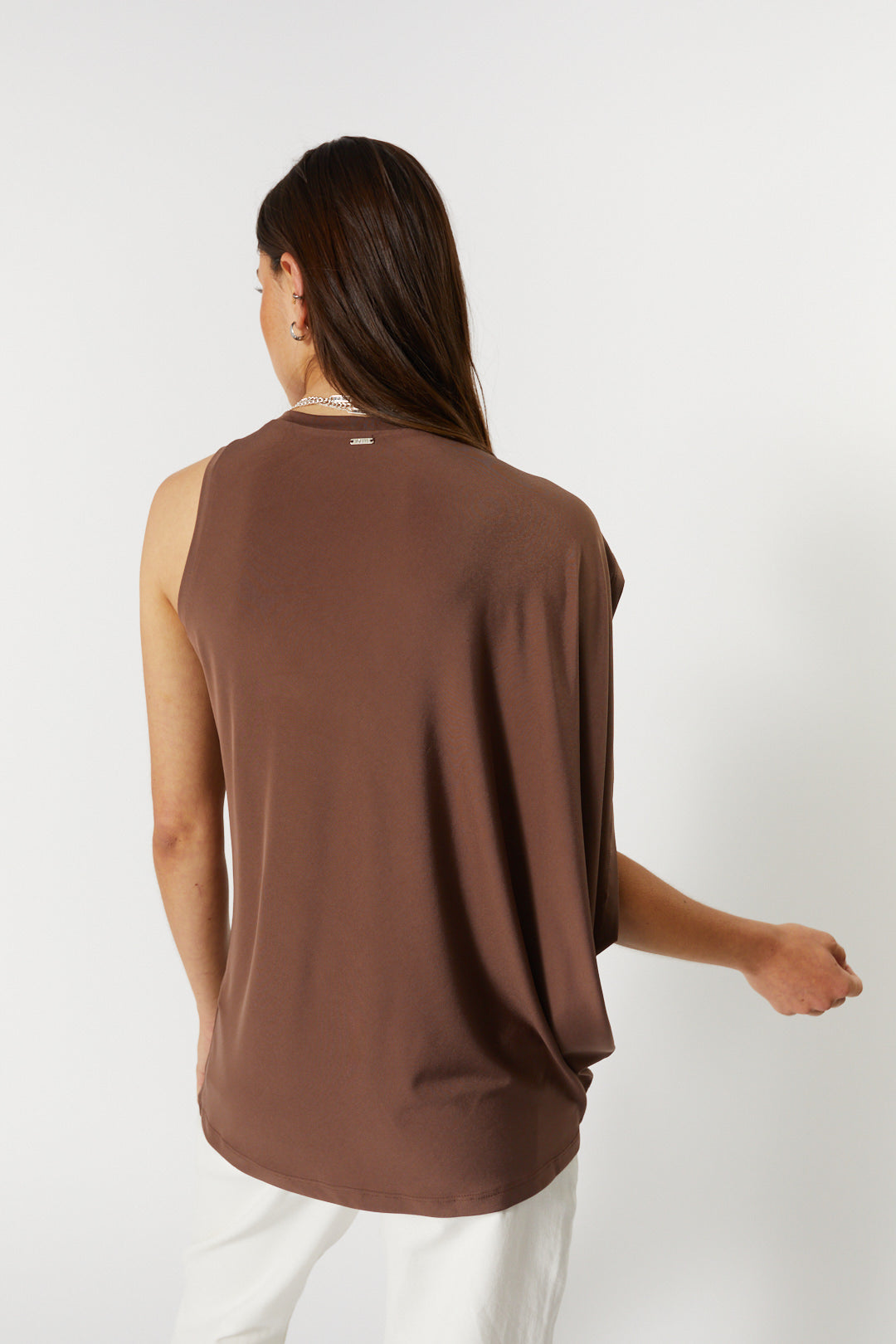 Brown asymmetrical sweater | Joaquin