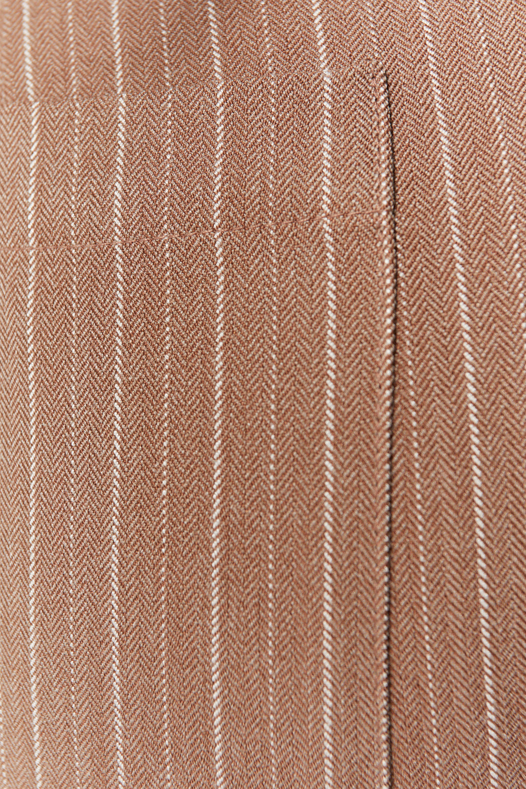 Brown striped straight leg pants | Jerrell