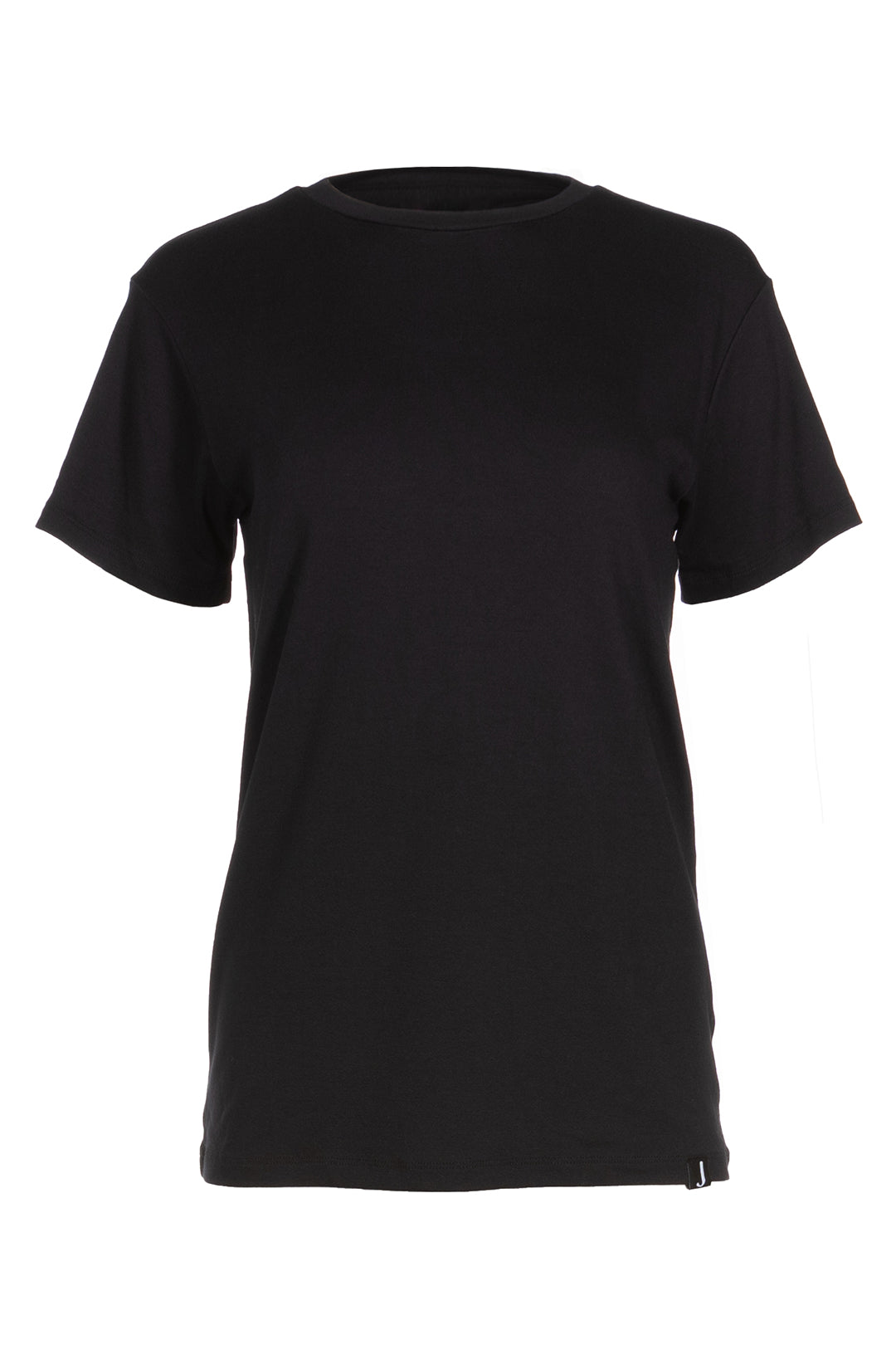 T-shirt noir encolure ronde | Samie