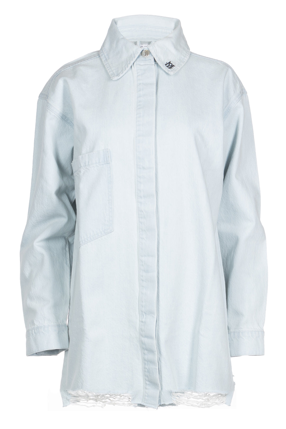 Pale blue denim overshirt | Mullins