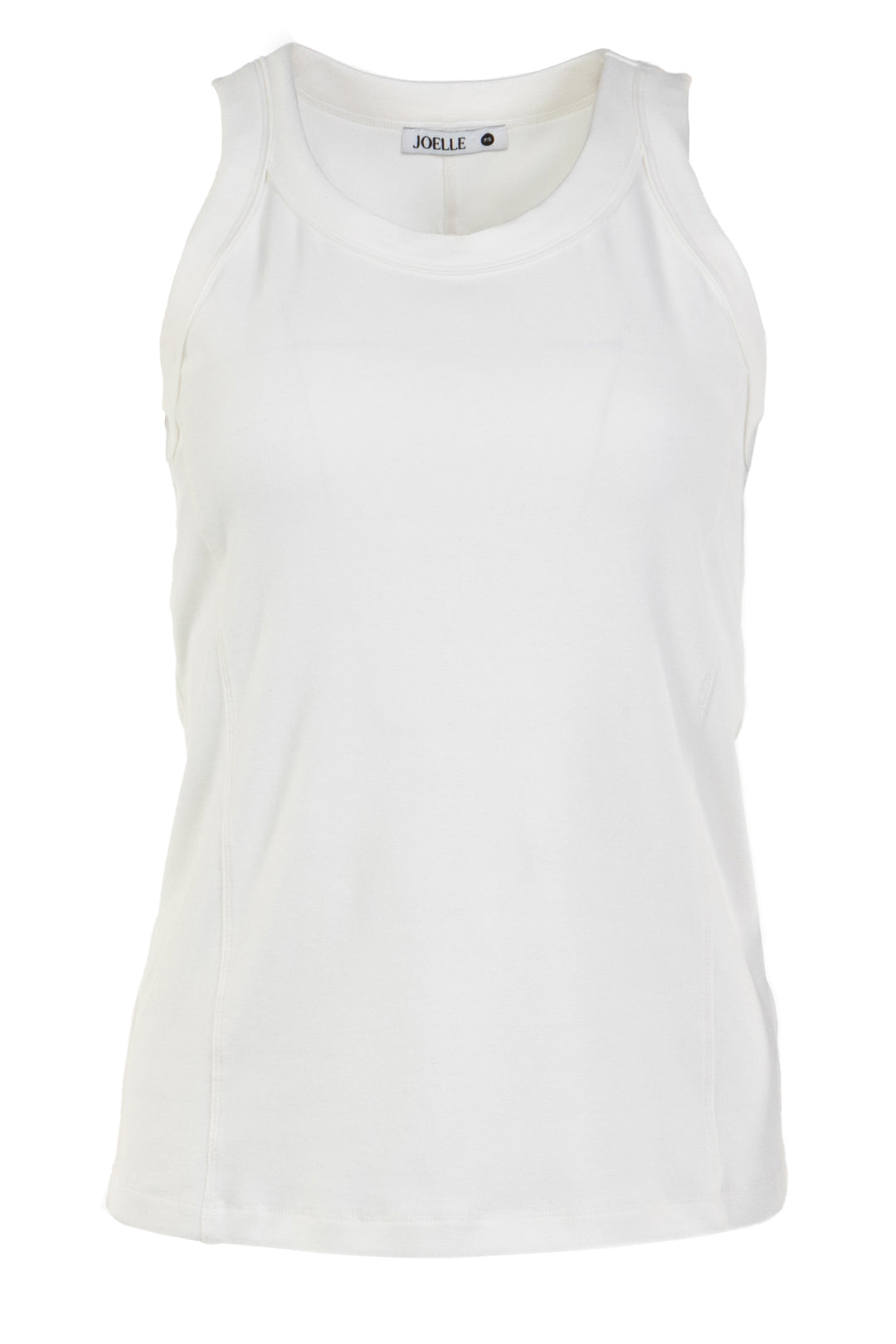 Camisole blanche encolure ronde | Bowery JOELLE Collection
