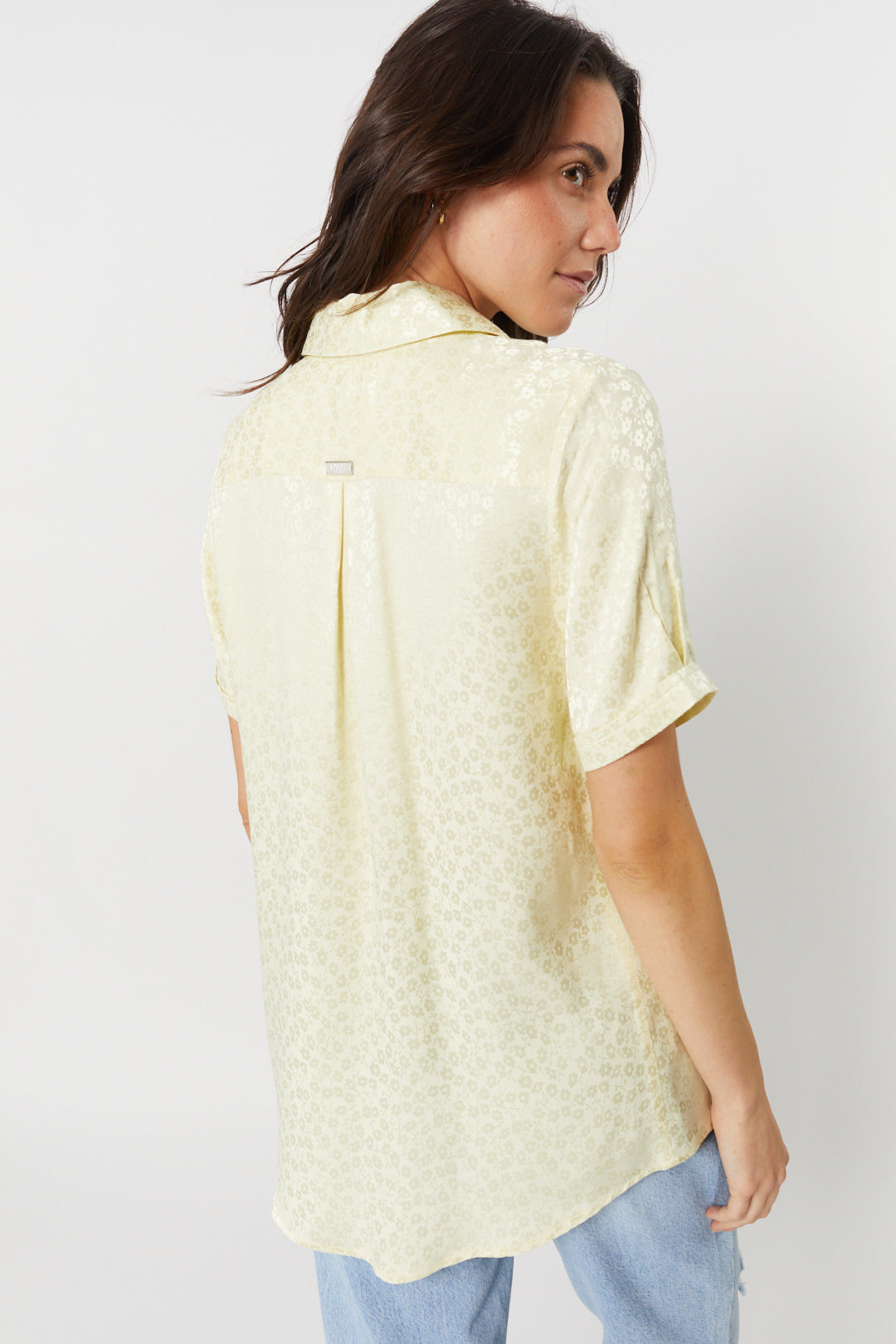 Yellow floral shirt | Bridget