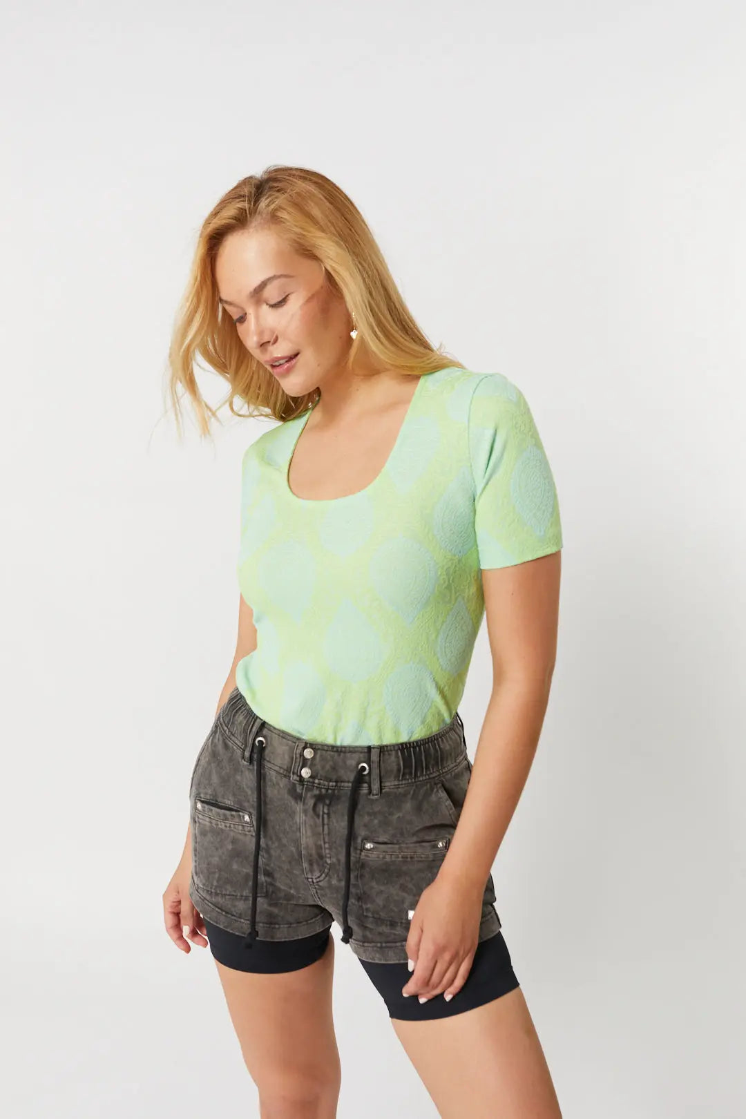 Chandail vert manches courtes