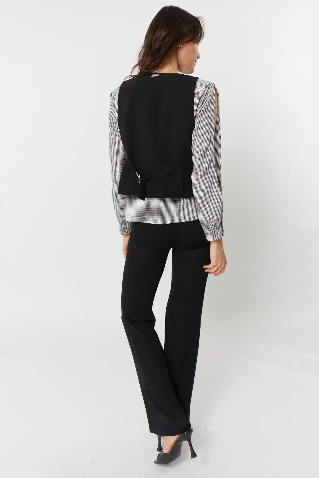 Pantalon noir en tricot | Lipa JOELLE Collection