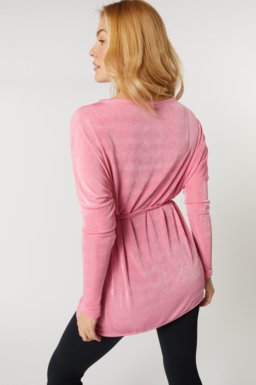 Pink wrap sweater | Gilo